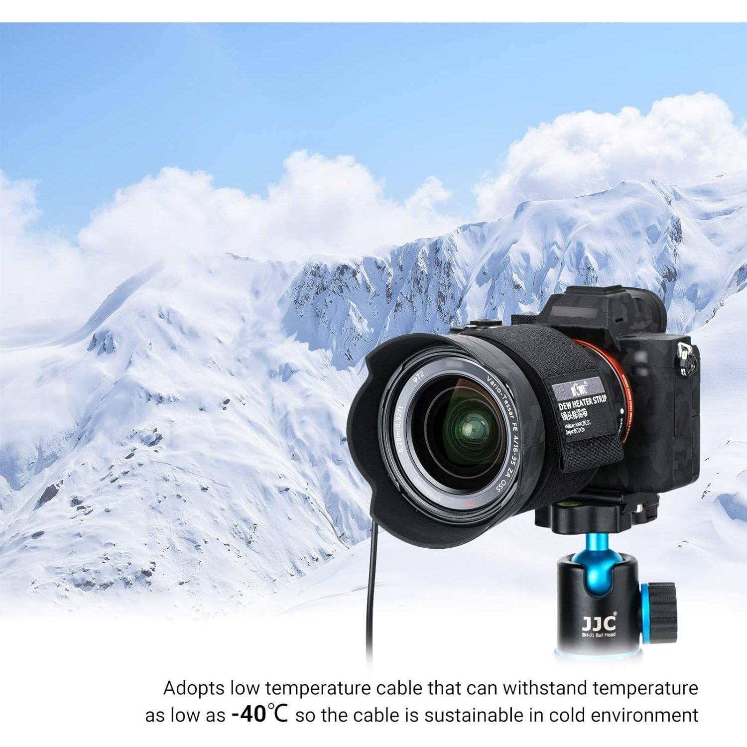 Calentador de Lentes KIWIFOTOS para Lentes 80-110mm USB