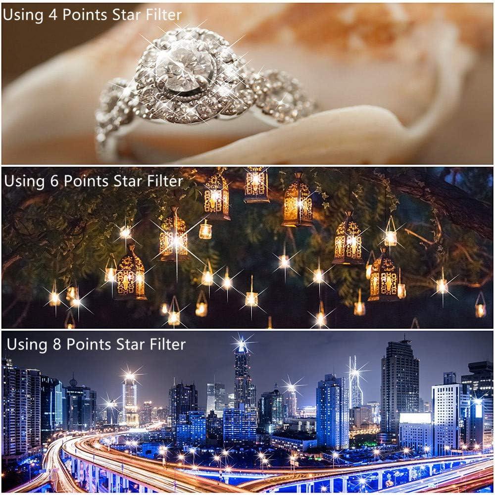 Filtro Estrella Variable 62mm GREEN.L con 3 Filtros y Bolsa