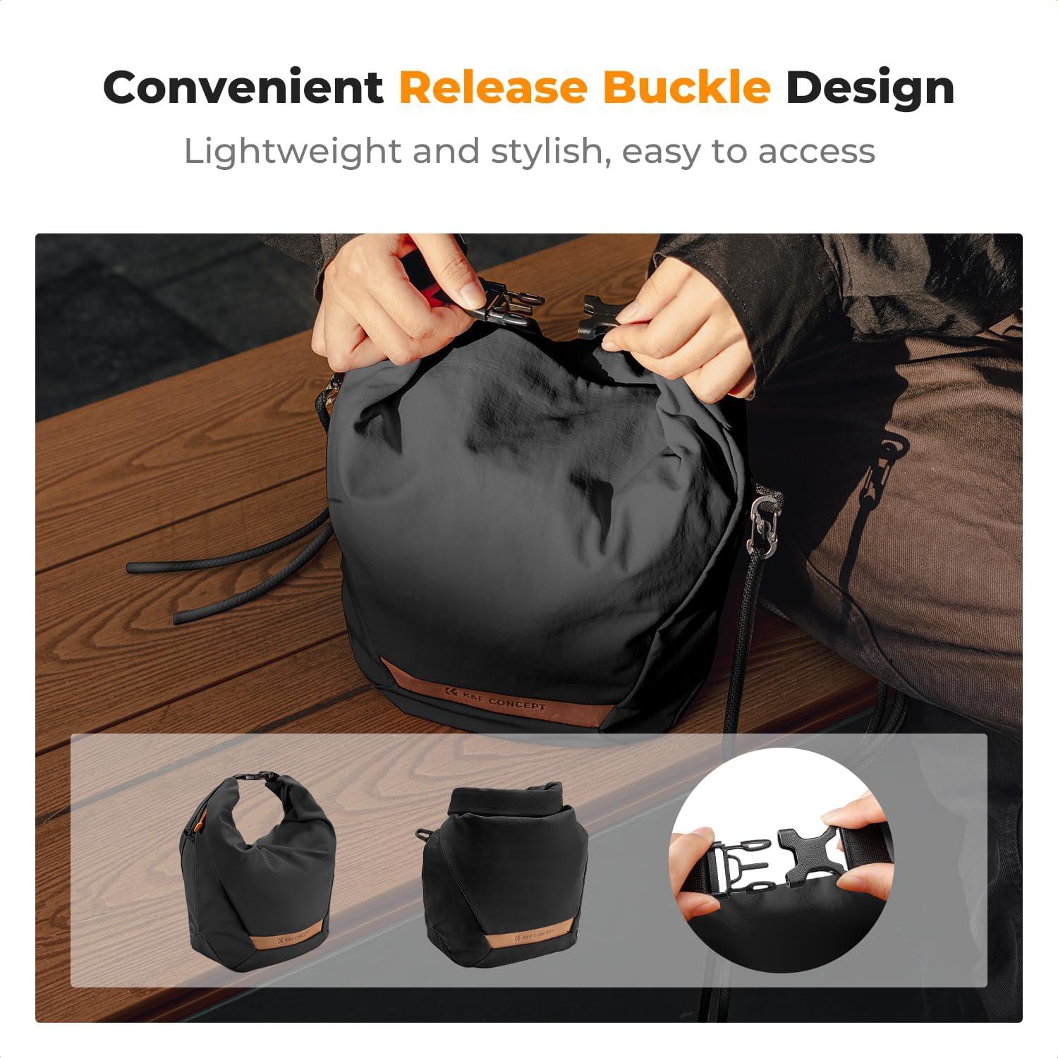 Bolsa de Mensajero K&F Concept para Cámara Compacta Negra