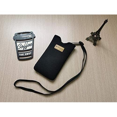 Tainada Neoprene Shockproof Phone Sleeve Pouch Carrying Case for Men Women w/Neck Lanyard, Belt Loop Holster for iPhone 16/15 Plus, 16/15 Pro Max, 16e; Samsung S25, S24+, A54; Google Pixel 9 (Black)