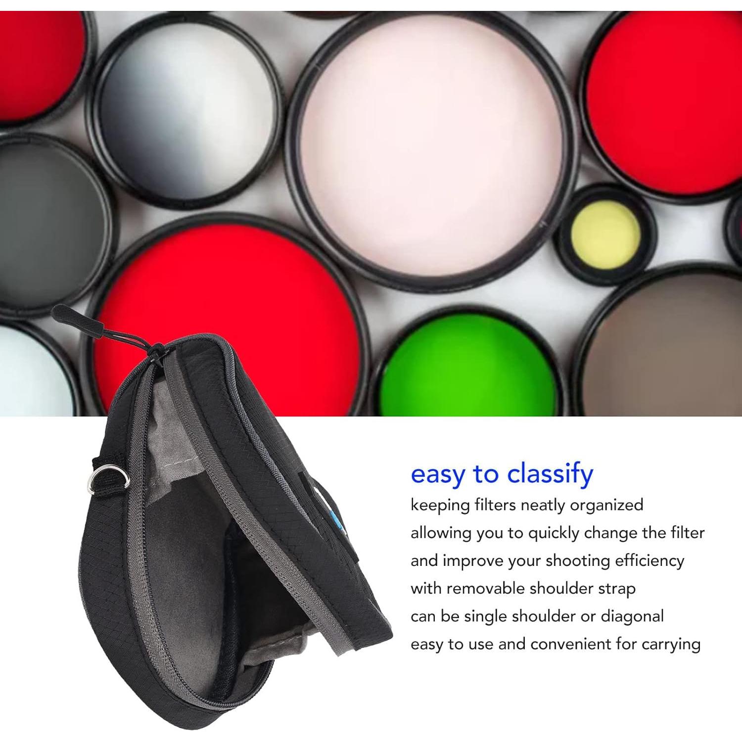 Funda de Filtro de Cámara BORDSTRACT 8 Bolsillos Resistente al Agua