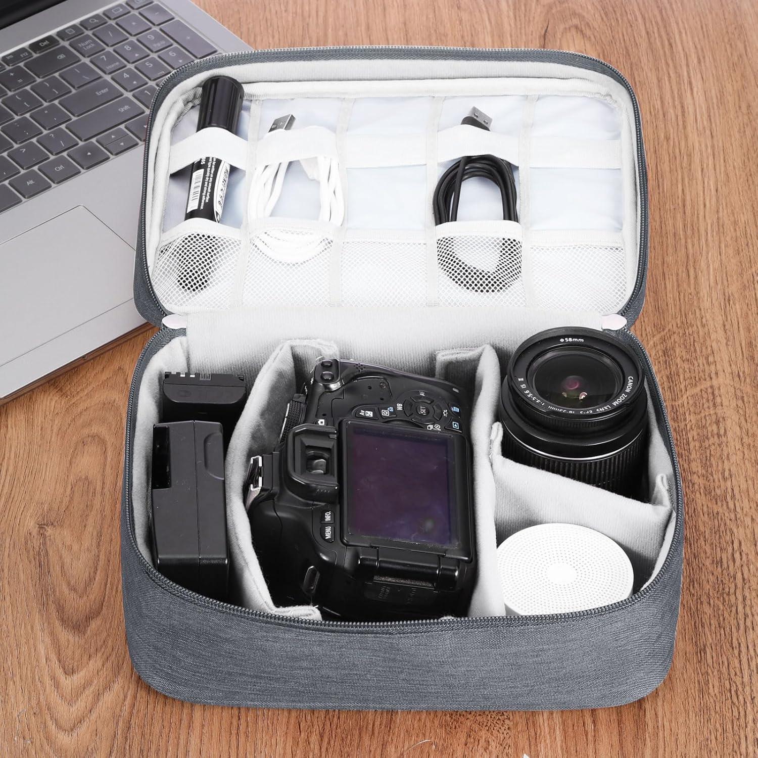 Bolsa Organizadora de Cables PATIKIL 24.5x10x18cm Gris