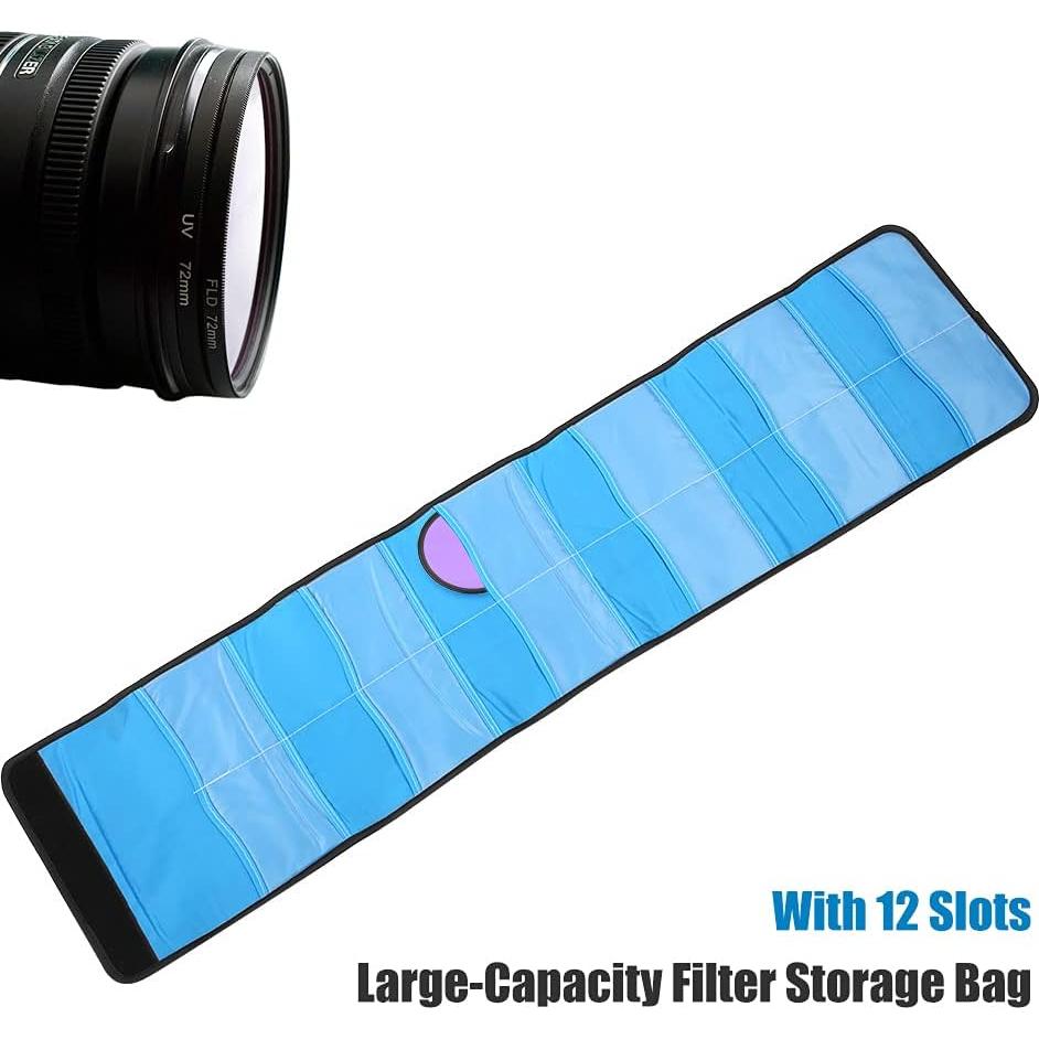 Bolsa de Almacenamiento de Filtros Bindpo 12 Compartimentos 82mm