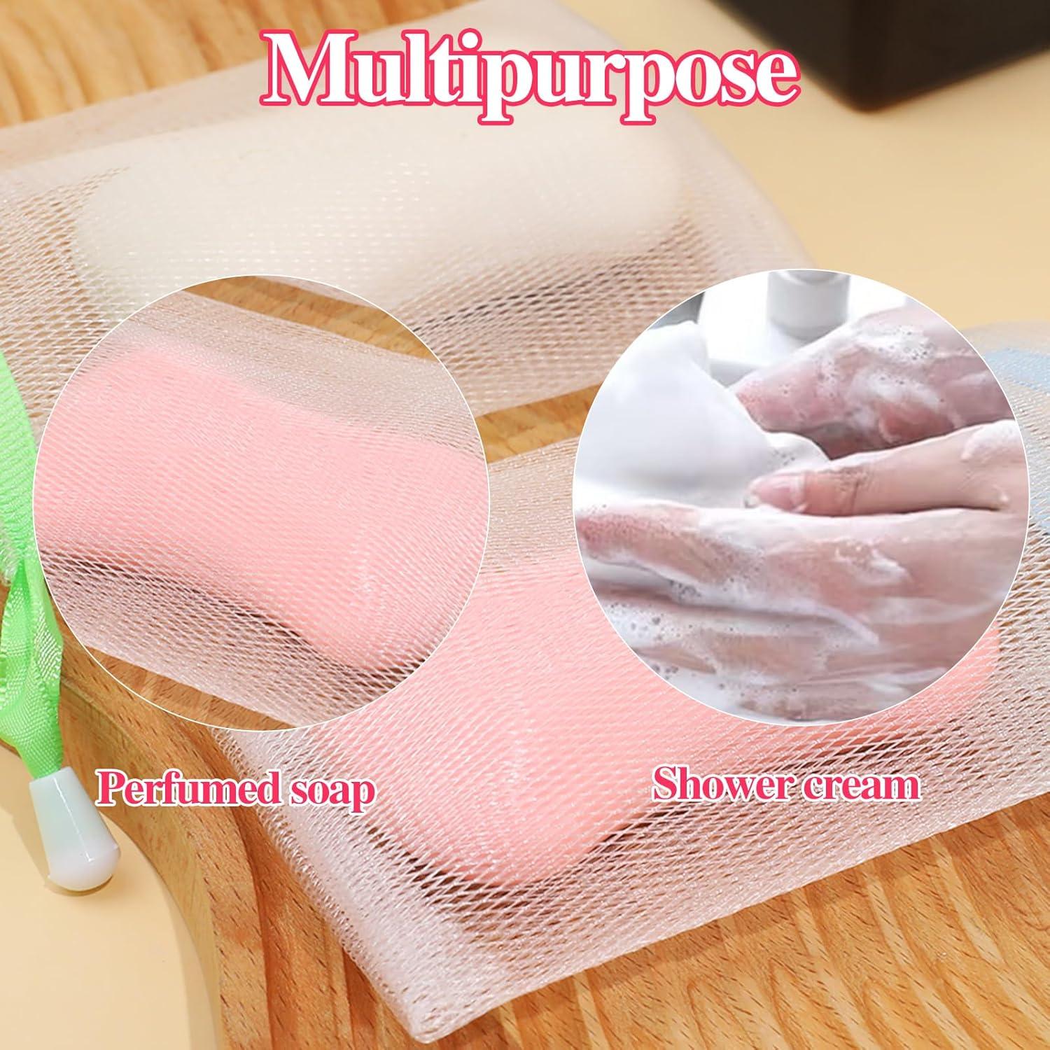 Bolsa de Jabón Exfoliante Mozeat 5 PCS Malla PE 12x9cm