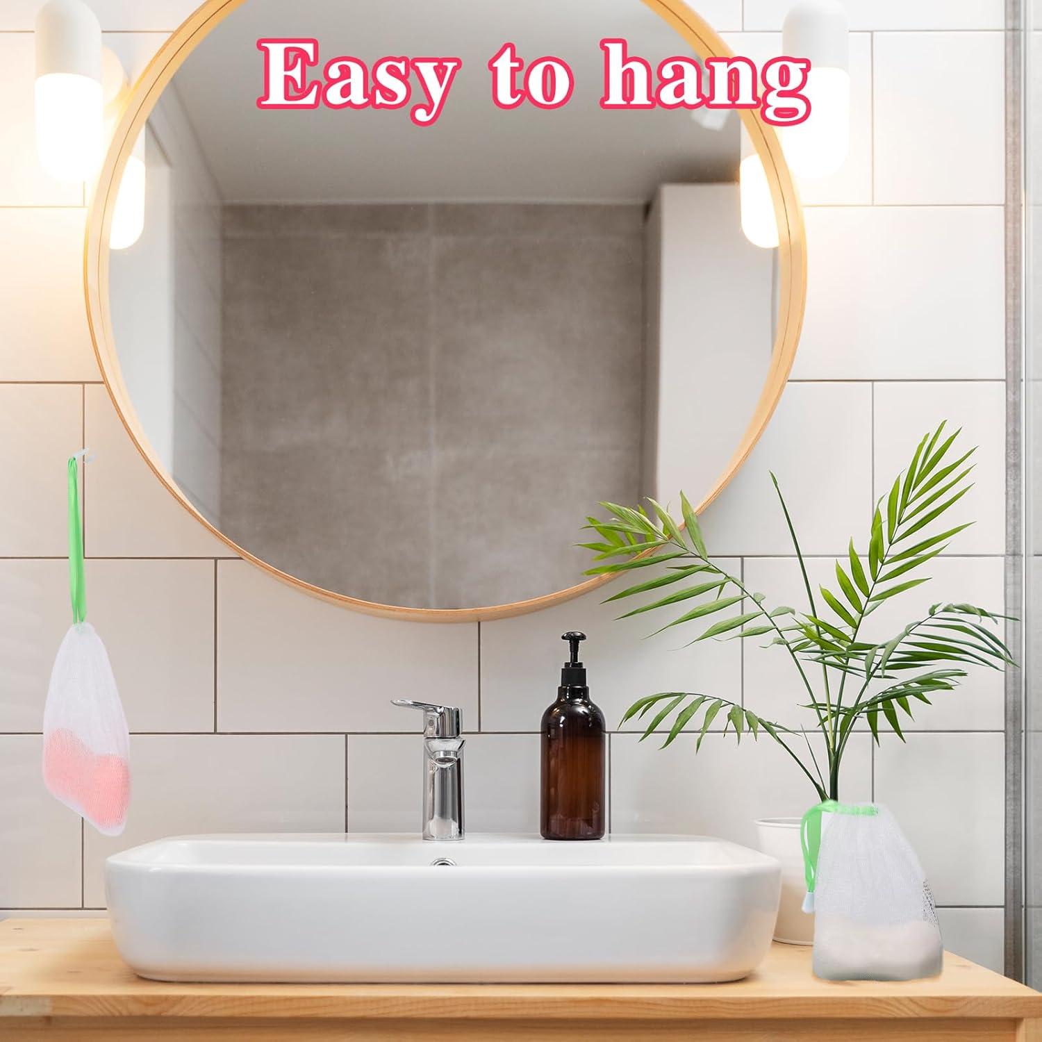 Bolsa de Jabón Exfoliante Mozeat 5 PCS Malla PE 12x9cm