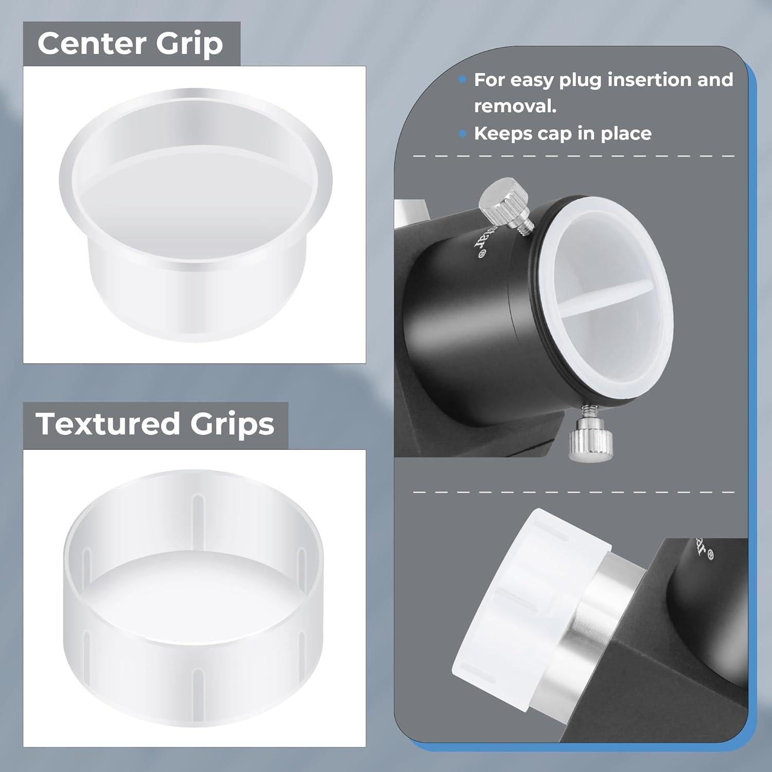 Conjunto de 7 Tapas de Polvo Alstar para Oculares de 1.25"