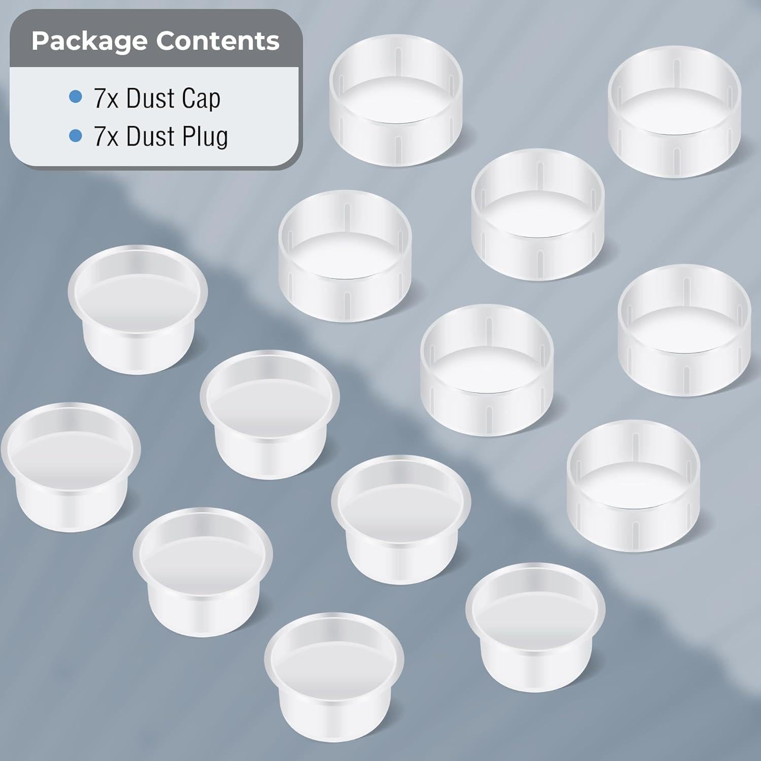 Conjunto de 7 Tapas de Polvo Alstar para Oculares de 1.25"