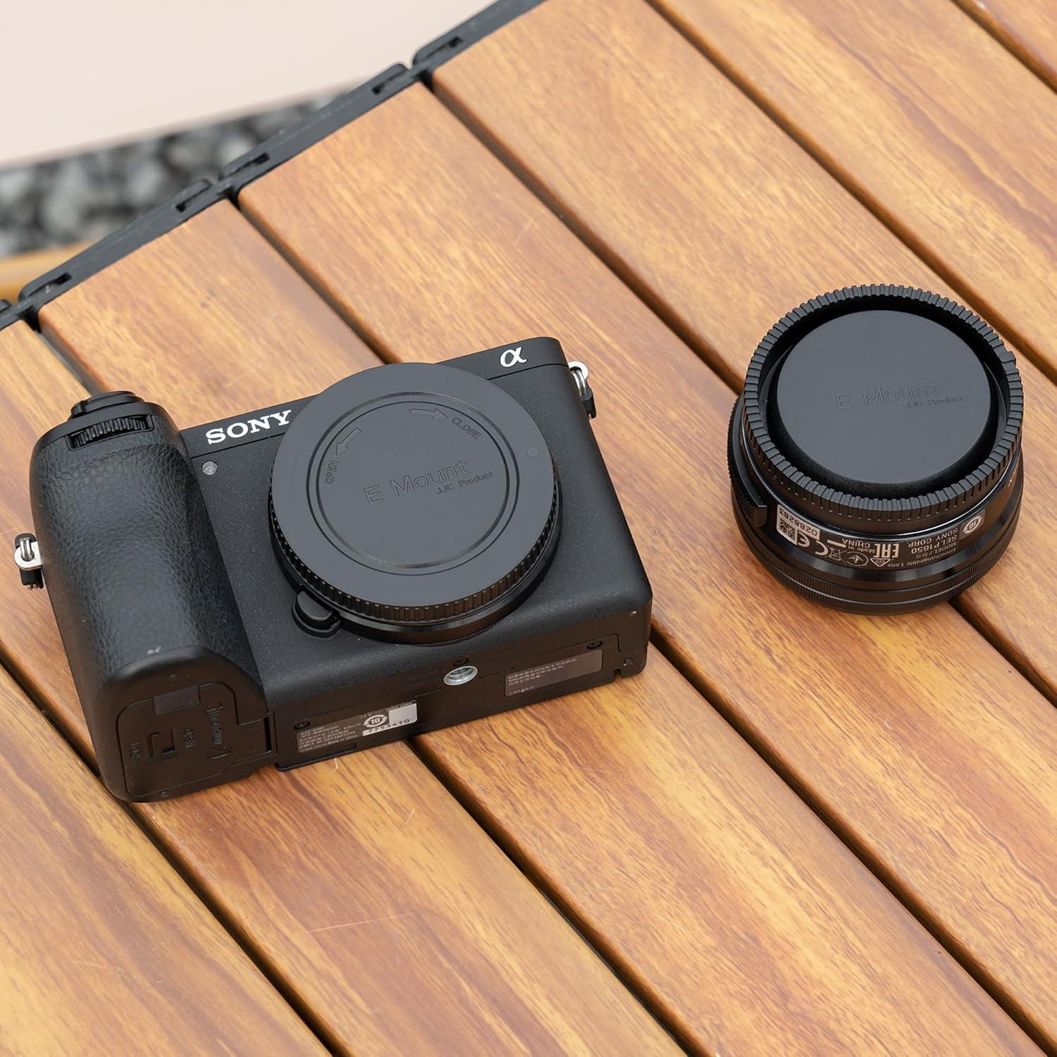 Kit de 2 tapas JJC para cuerpo y lente Sony E-Mount