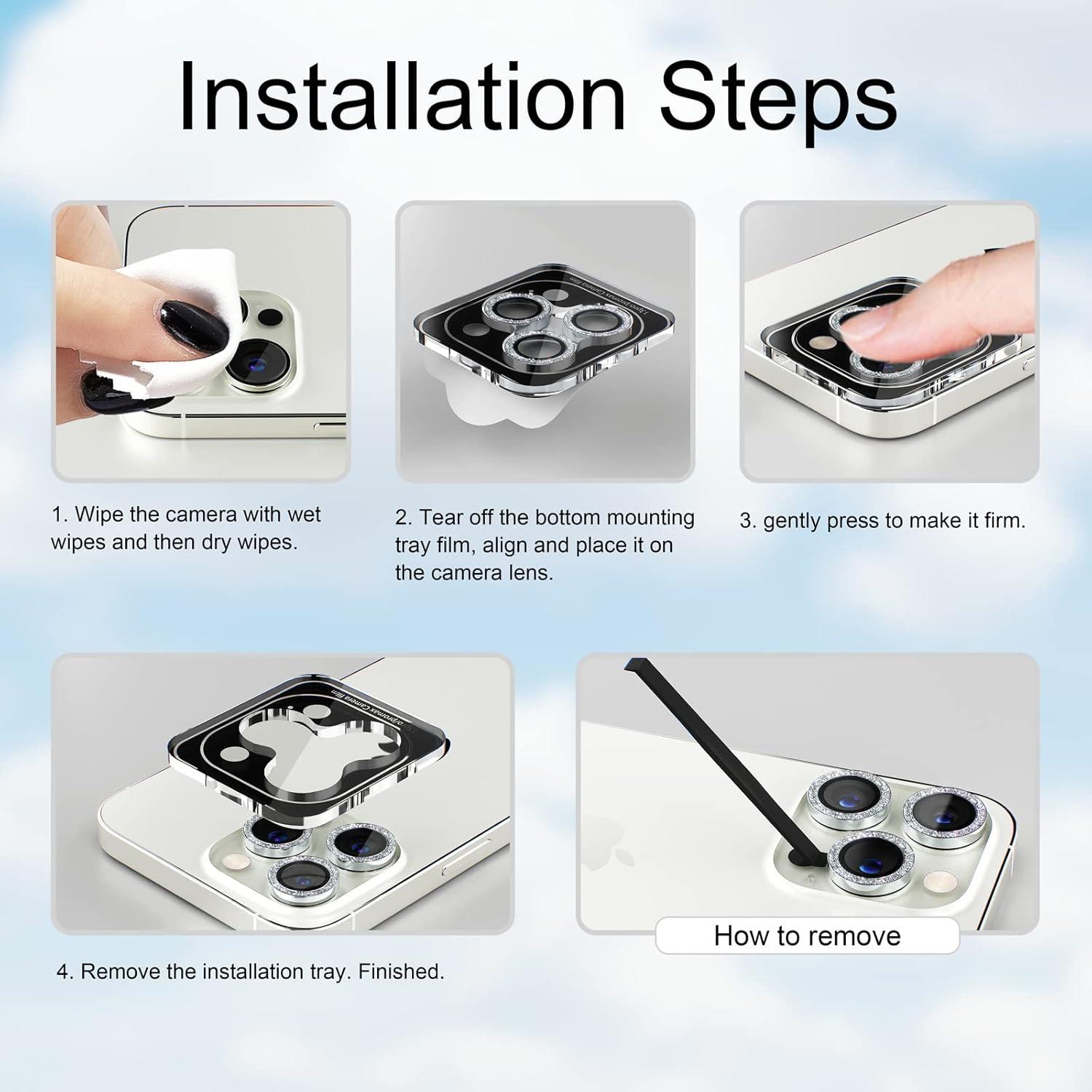 Protector de Lente de Cámara Misea para iPhone 14 Pro Max/Pro 9H