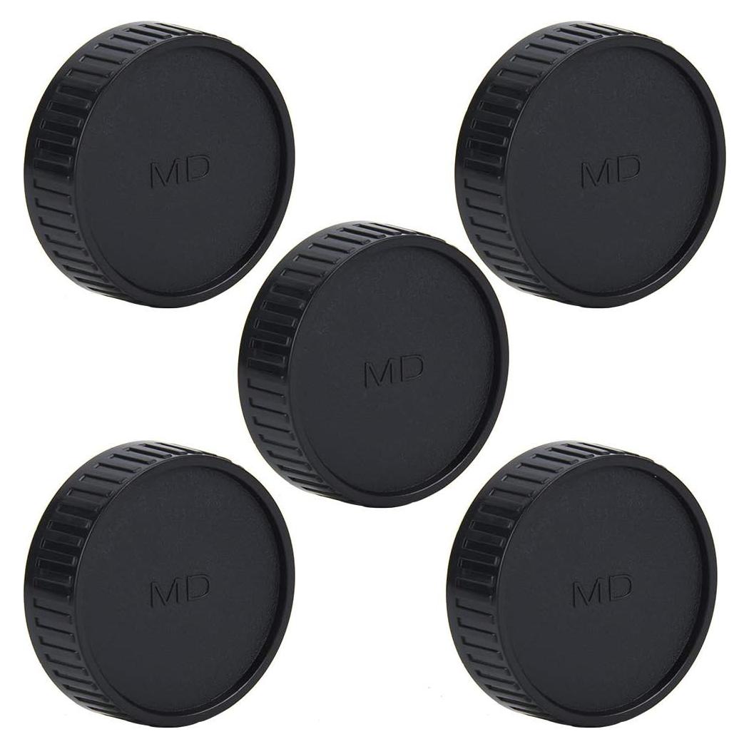 Cubierta Trasera de Lente Minolta MD - 5 Piezas, Plástico Negro