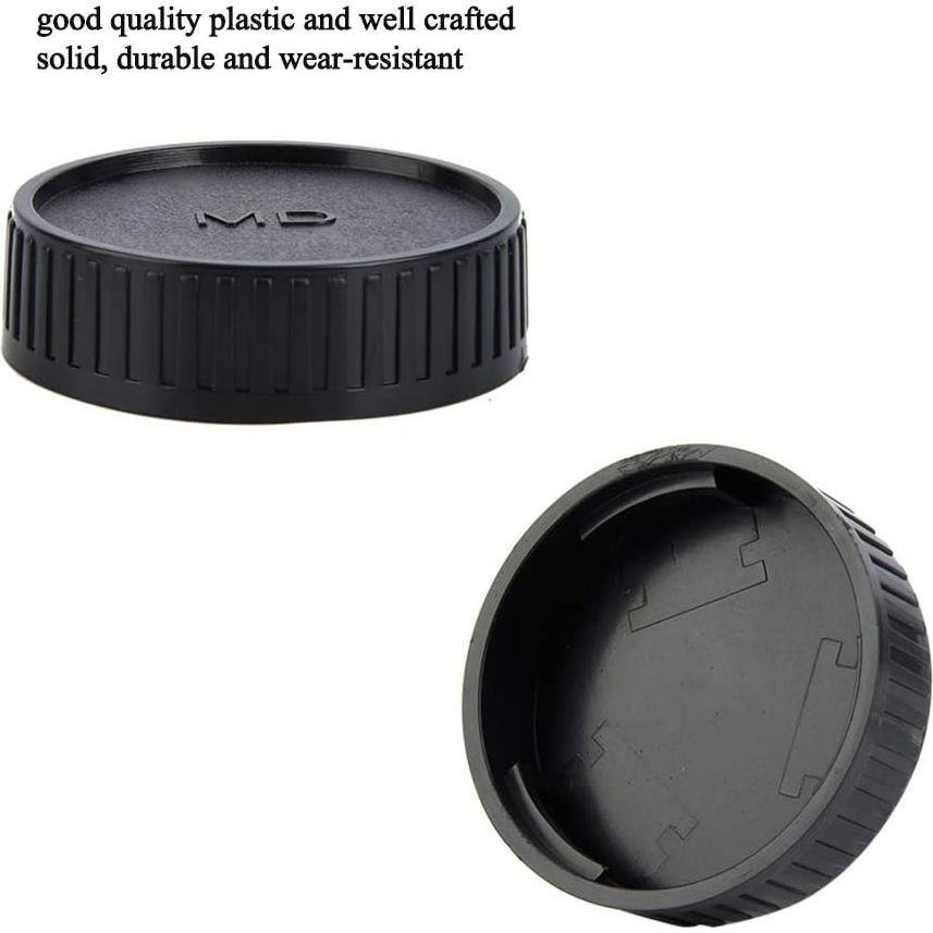 Cubierta Trasera de Lente Minolta MD - 5 Piezas, Plástico Negro