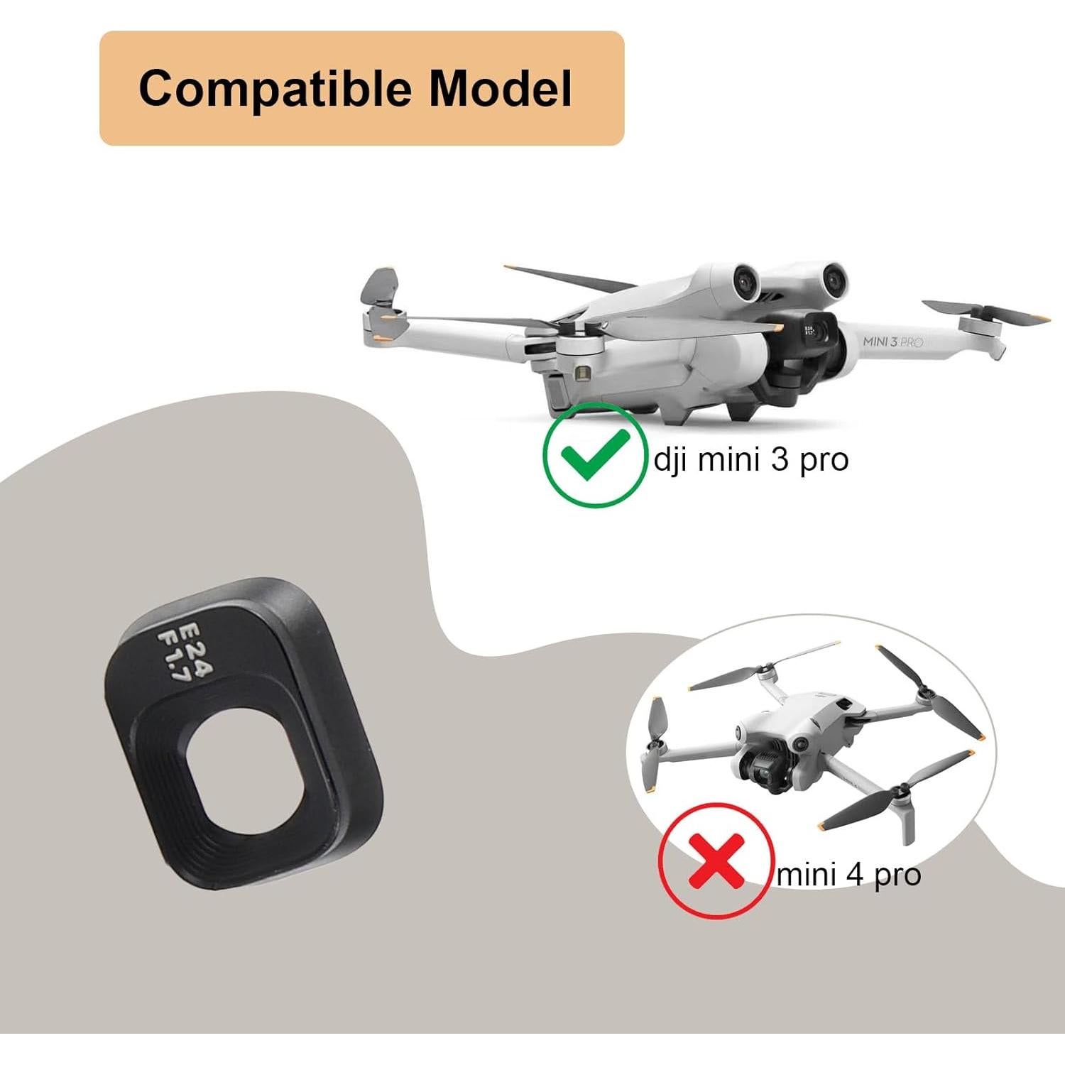 Repuesto Cubierta Marco Cámara Gimbal DJI Mini 3 Pro - 2 Pcs