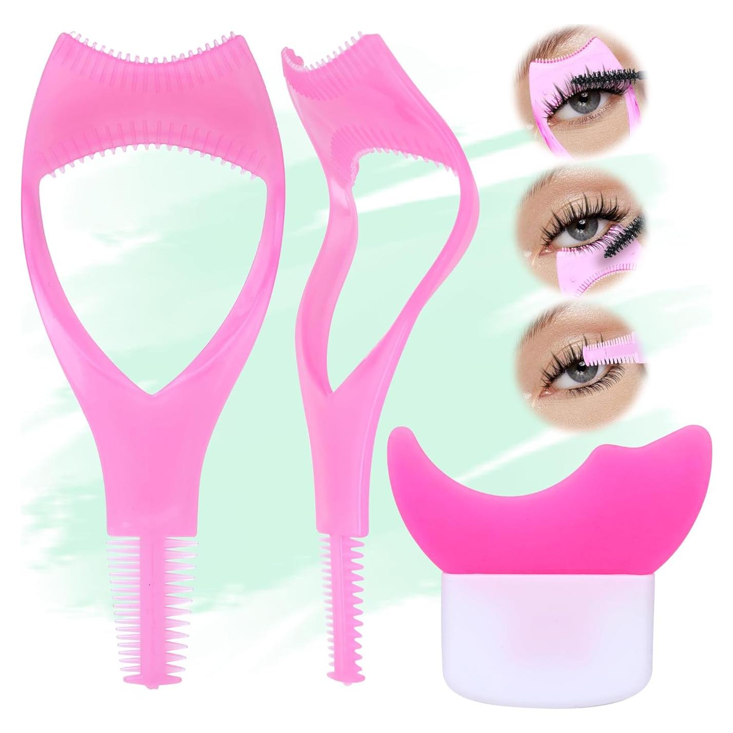 Escudo de Máscara 3 en 1 JIMIRE para Pestañas - Rosa