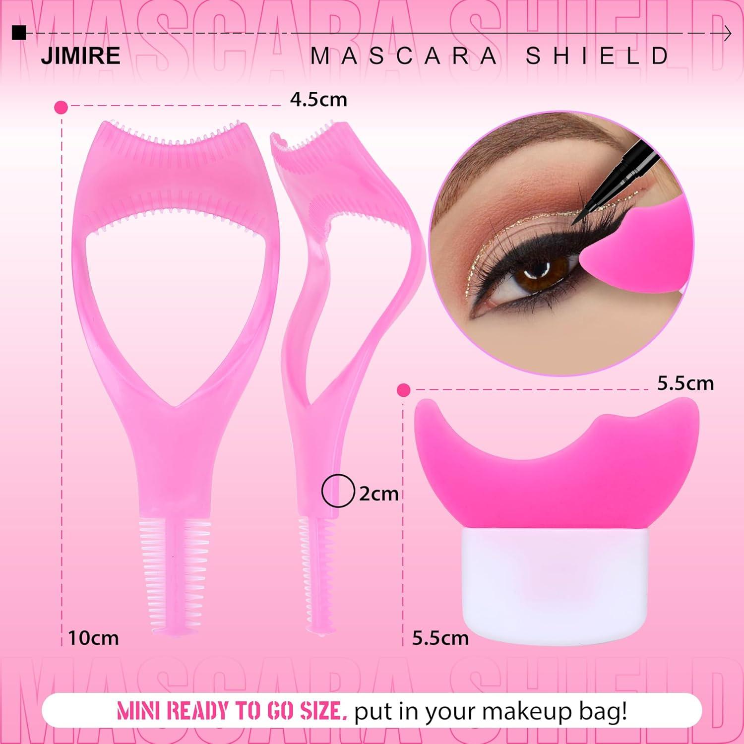 Escudo de Máscara 3 en 1 JIMIRE para Pestañas - Rosa