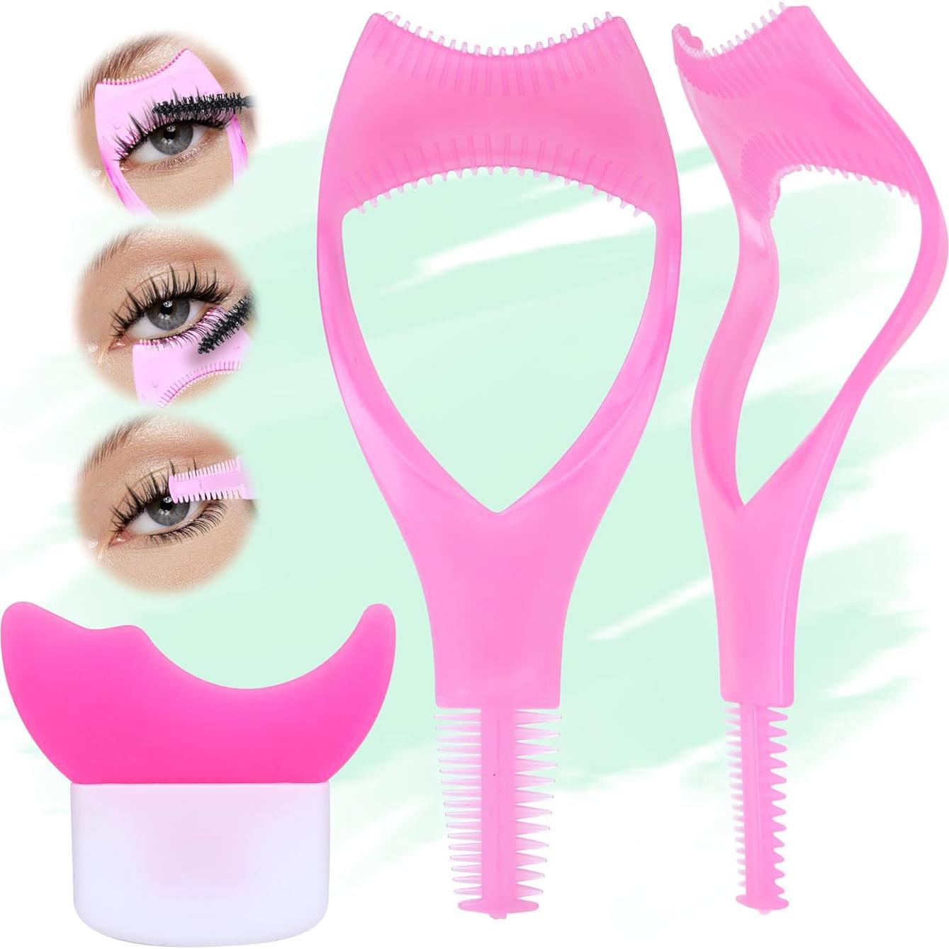 Escudo de Máscara 3 en 1 JIMIRE para Pestañas - Rosa