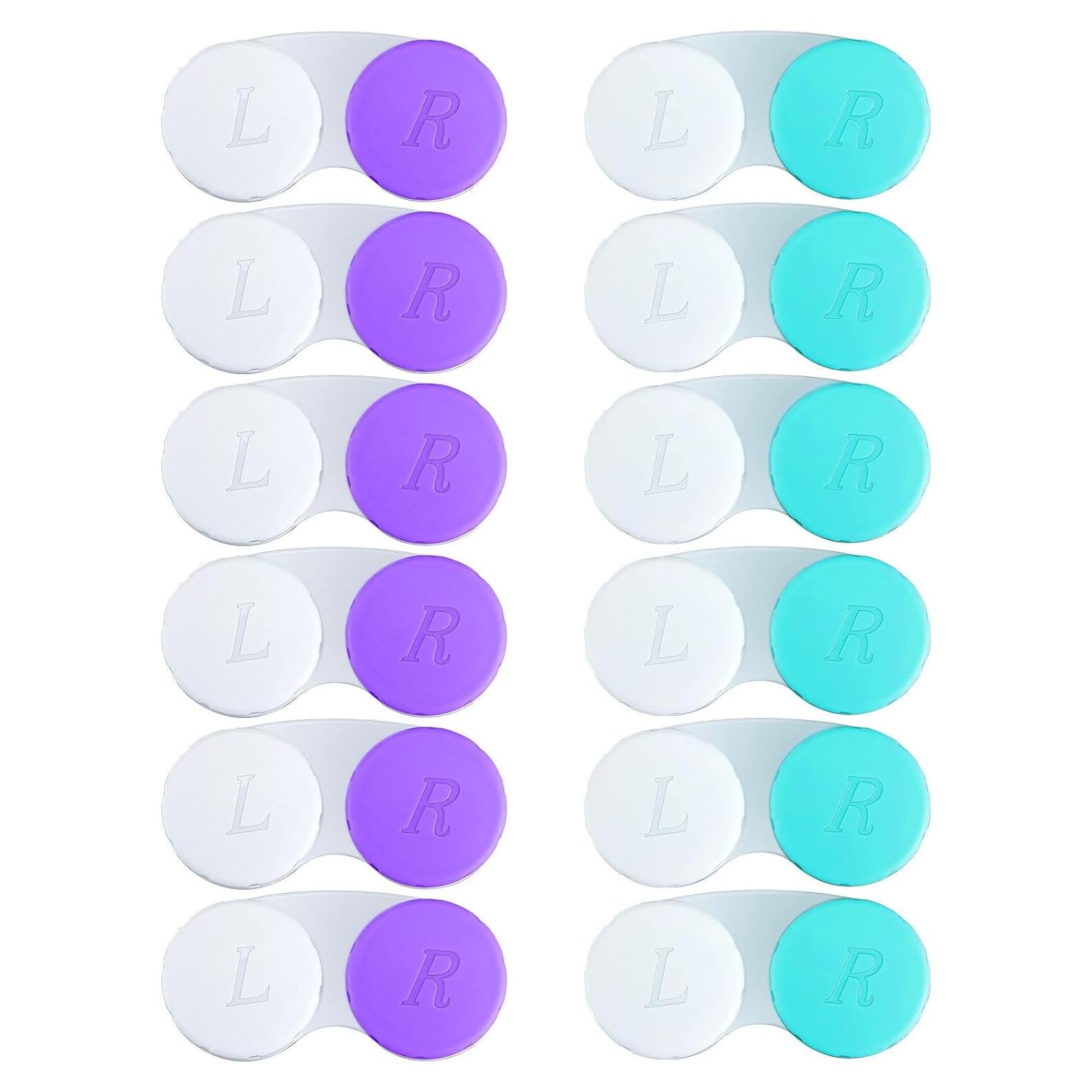 Estuche para Lentes de Contacto QVVQ 12PCS Mini Viaje