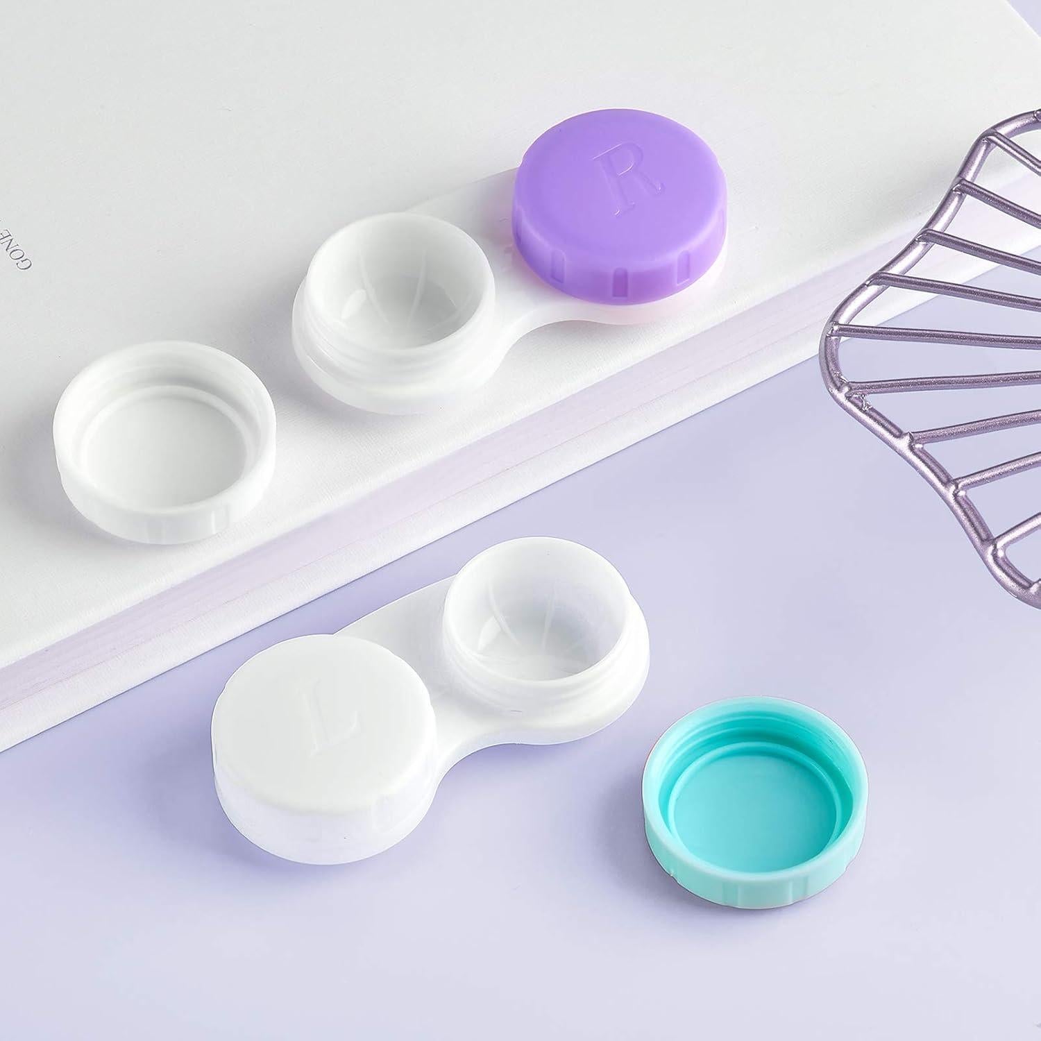 Estuche para Lentes de Contacto QVVQ 12PCS Mini Viaje