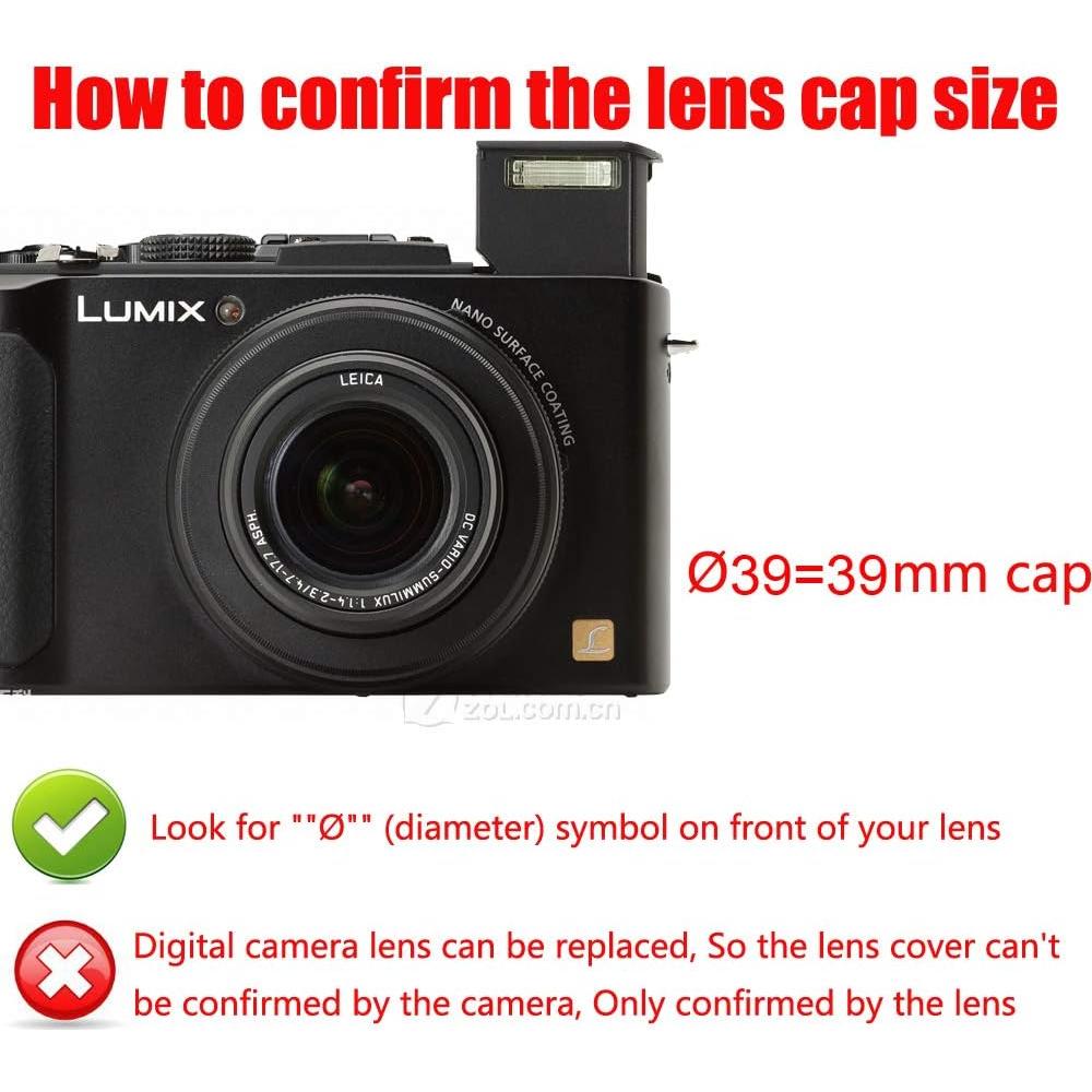 Tapa de lente 39mm WH1916 para Fujifilm y Leica - 2 paquetes