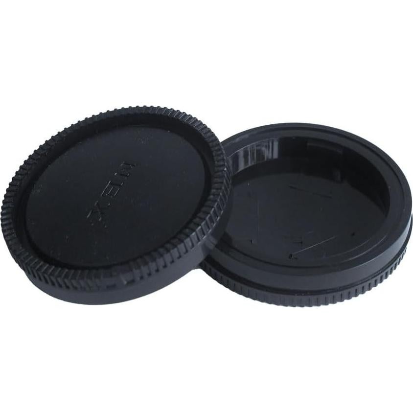 Paquete de 2 tapas de cuerpo y lente para cámaras Sony E