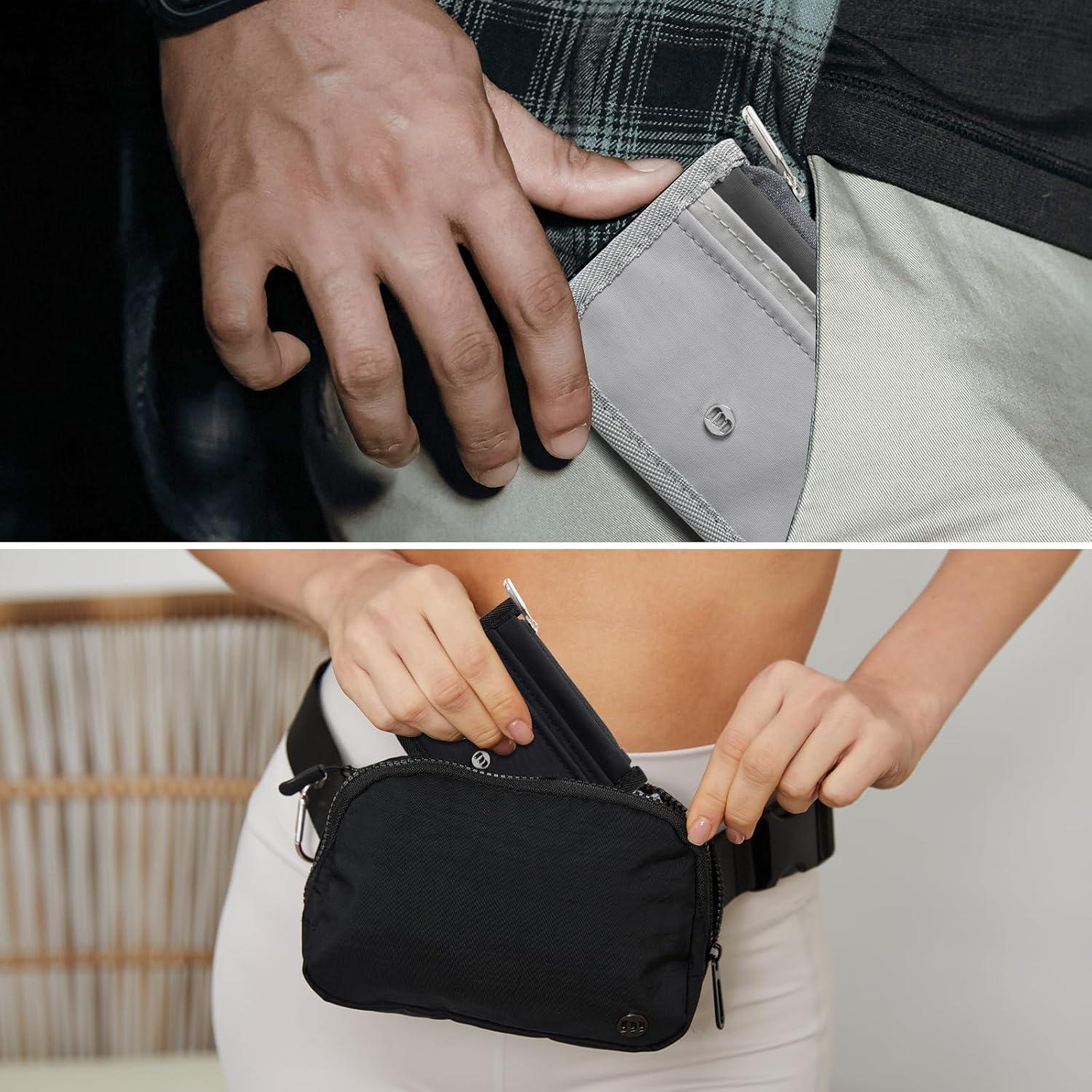 Cartera Minimalista Slim Memoria de Mamá Unisex RFID Gris Claro