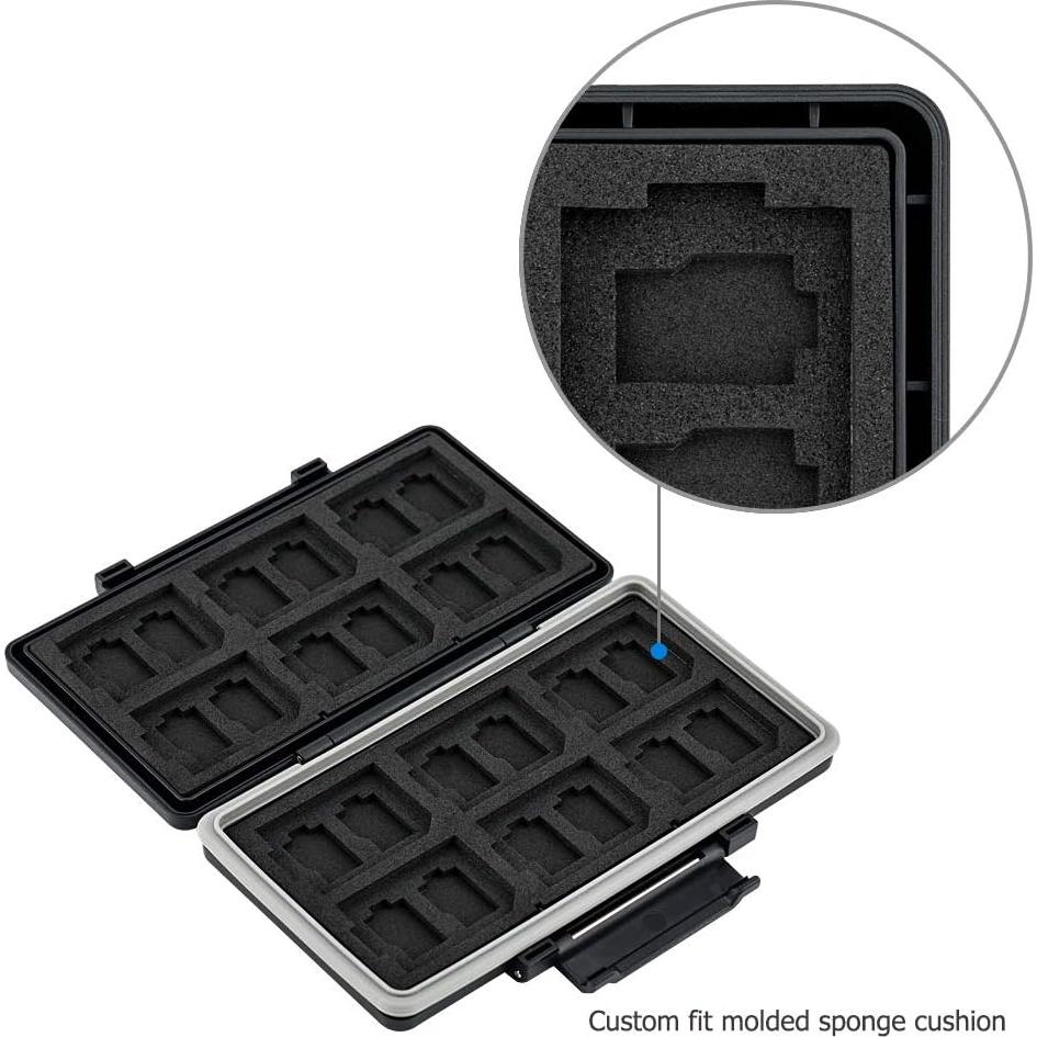 Estuche Organizador para 36 Tarjetas SD y MicroSD JJC