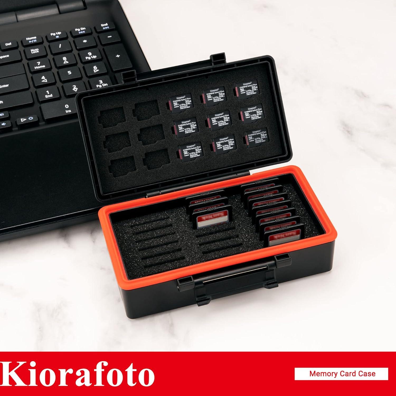 Estuche Organizador para 21 Tarjetas SD y 15 Micro SD Kiorafoto