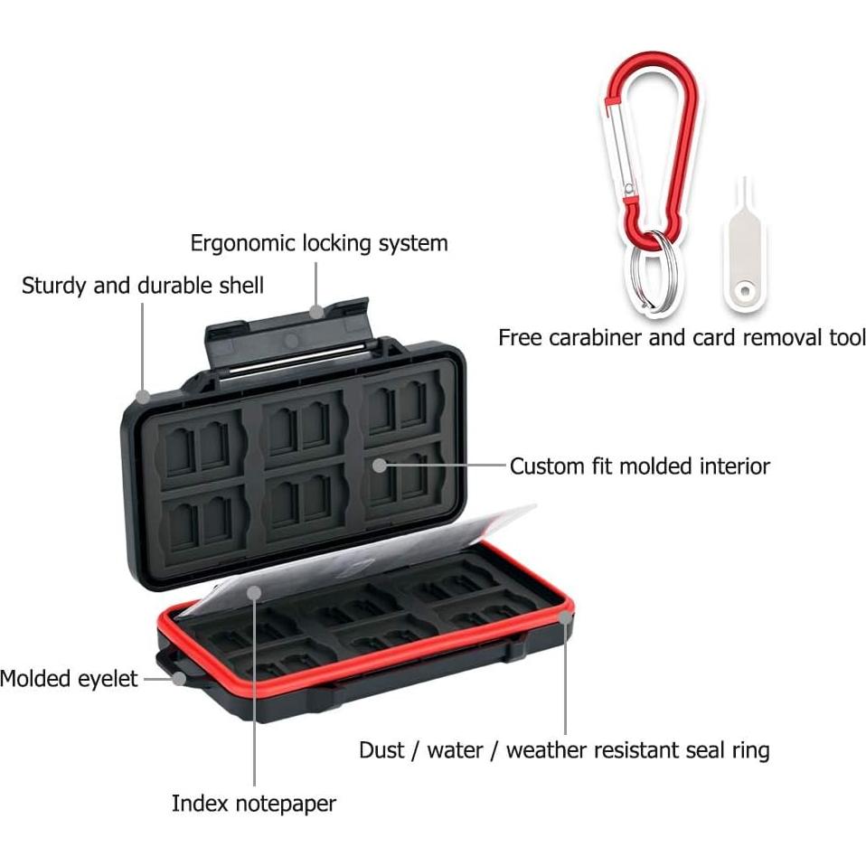 Estuche Universal Impermeable PROfezzion para 48 Tarjetas