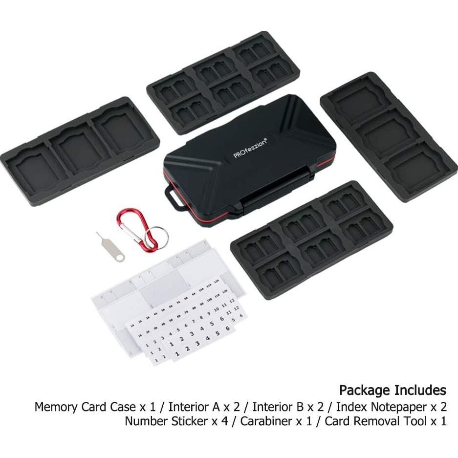 Estuche Universal Impermeable PROfezzion para 48 Tarjetas