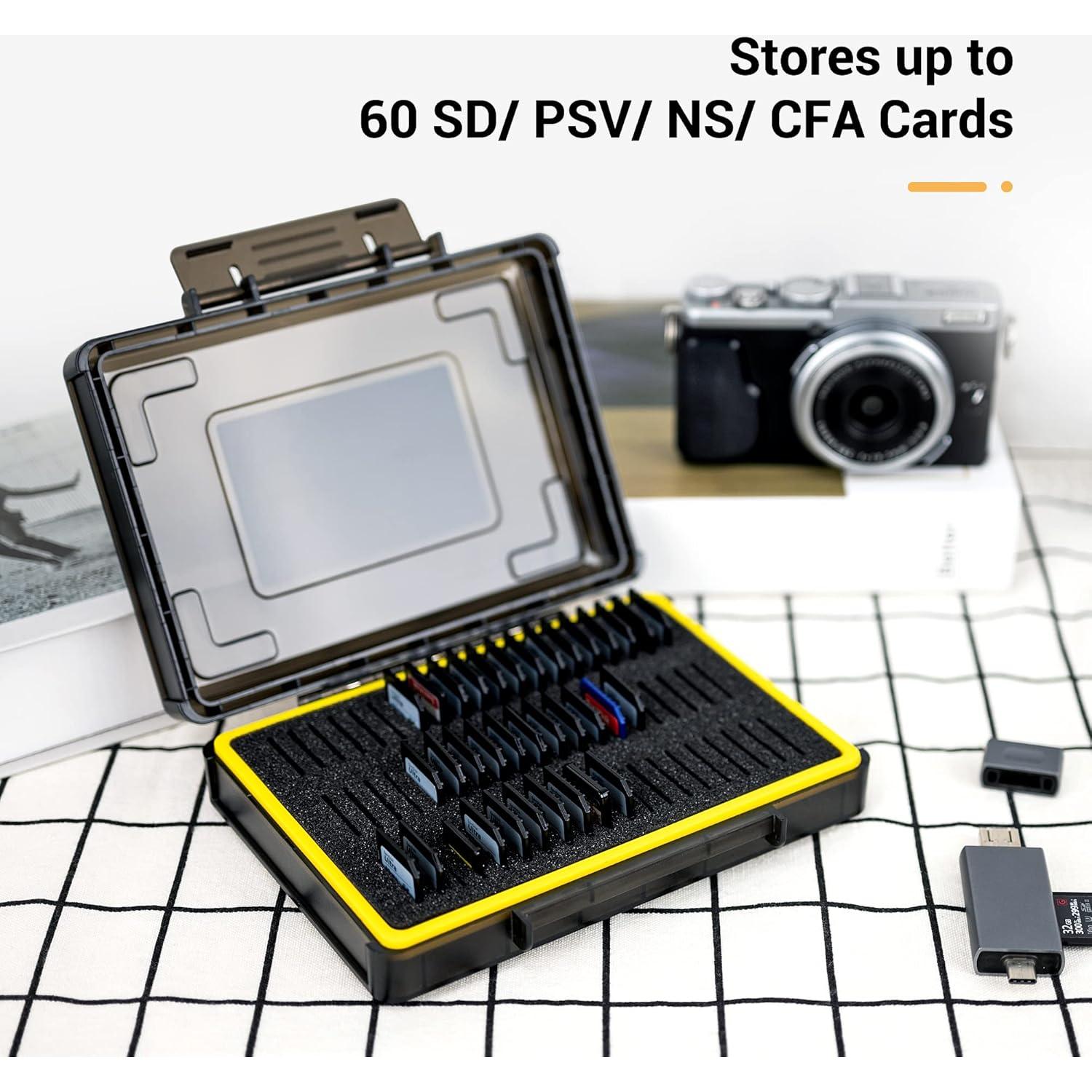 Estuche Organizador Kiwifotos para 60 Tarjetas SD Resistente