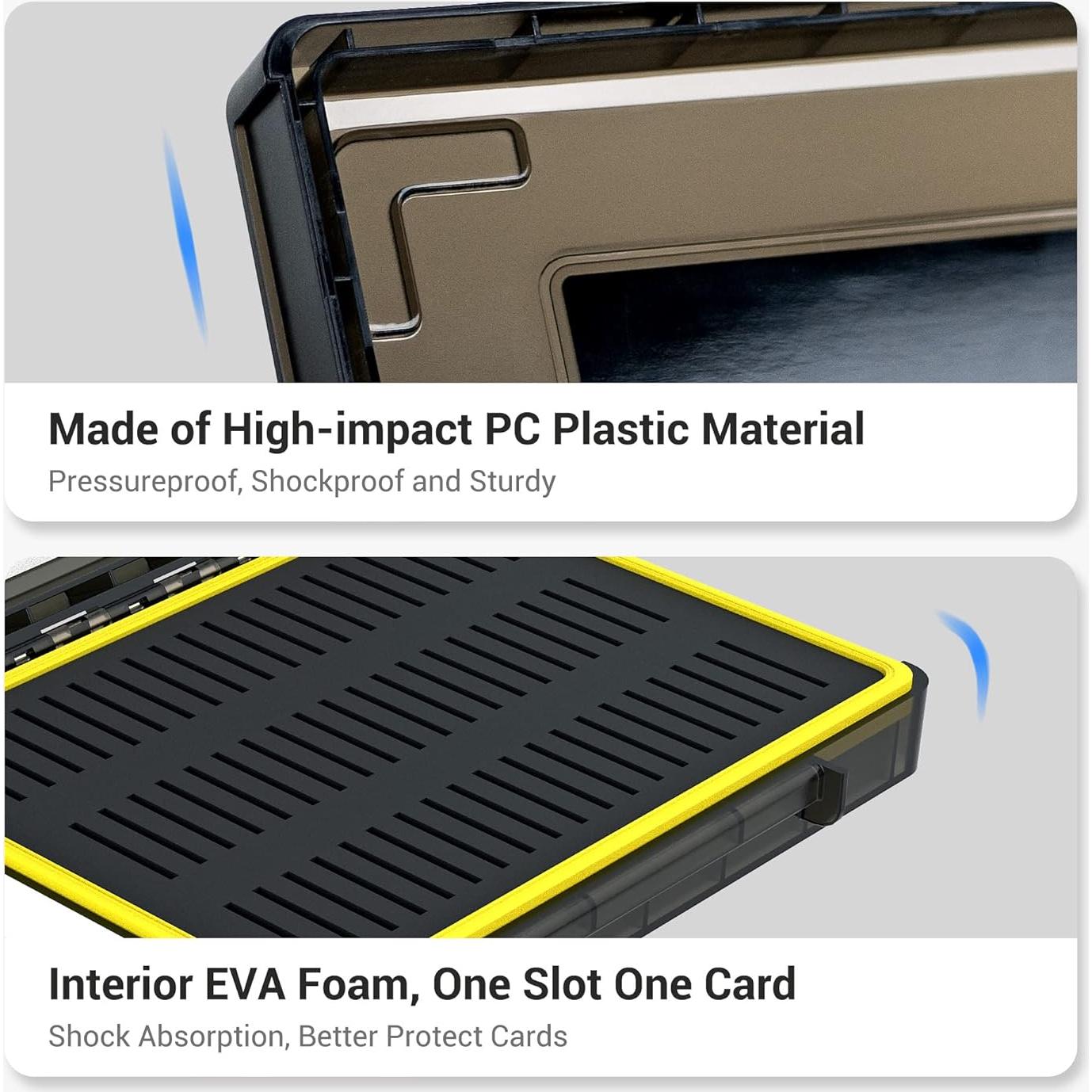 Estuche Organizador Kiwifotos para 60 Tarjetas SD Resistente