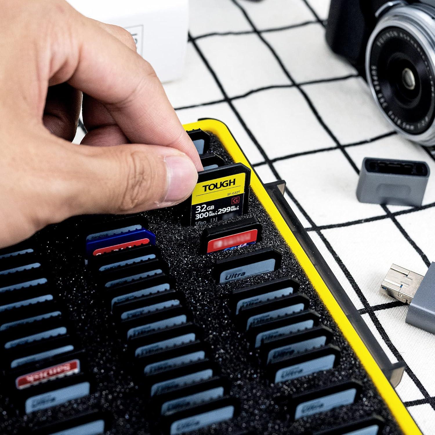 Estuche Organizador Kiwifotos para 60 Tarjetas SD Resistente