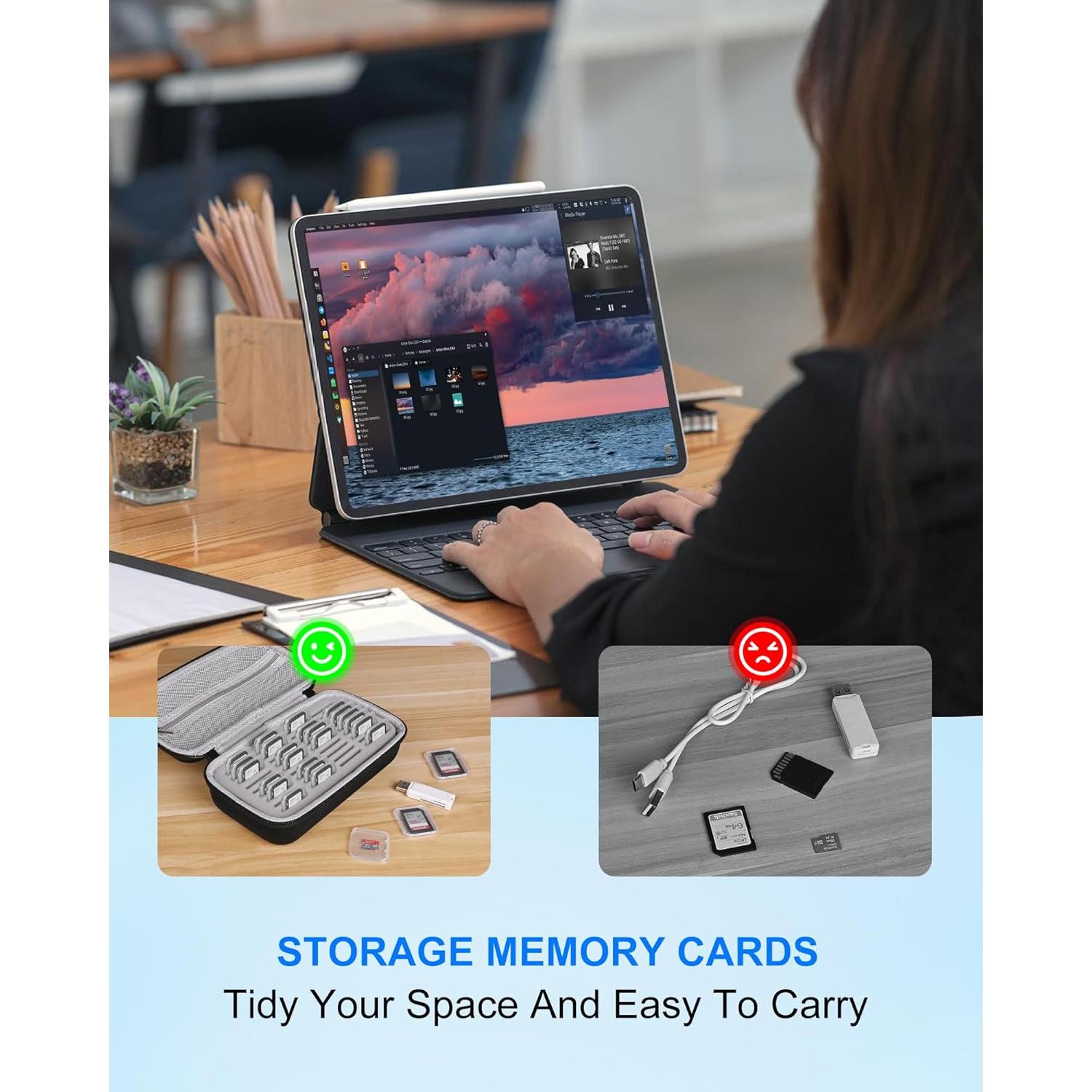 Funda para Tarjetas de Memoria Stukcaze - 36 Ranuras Impermeable