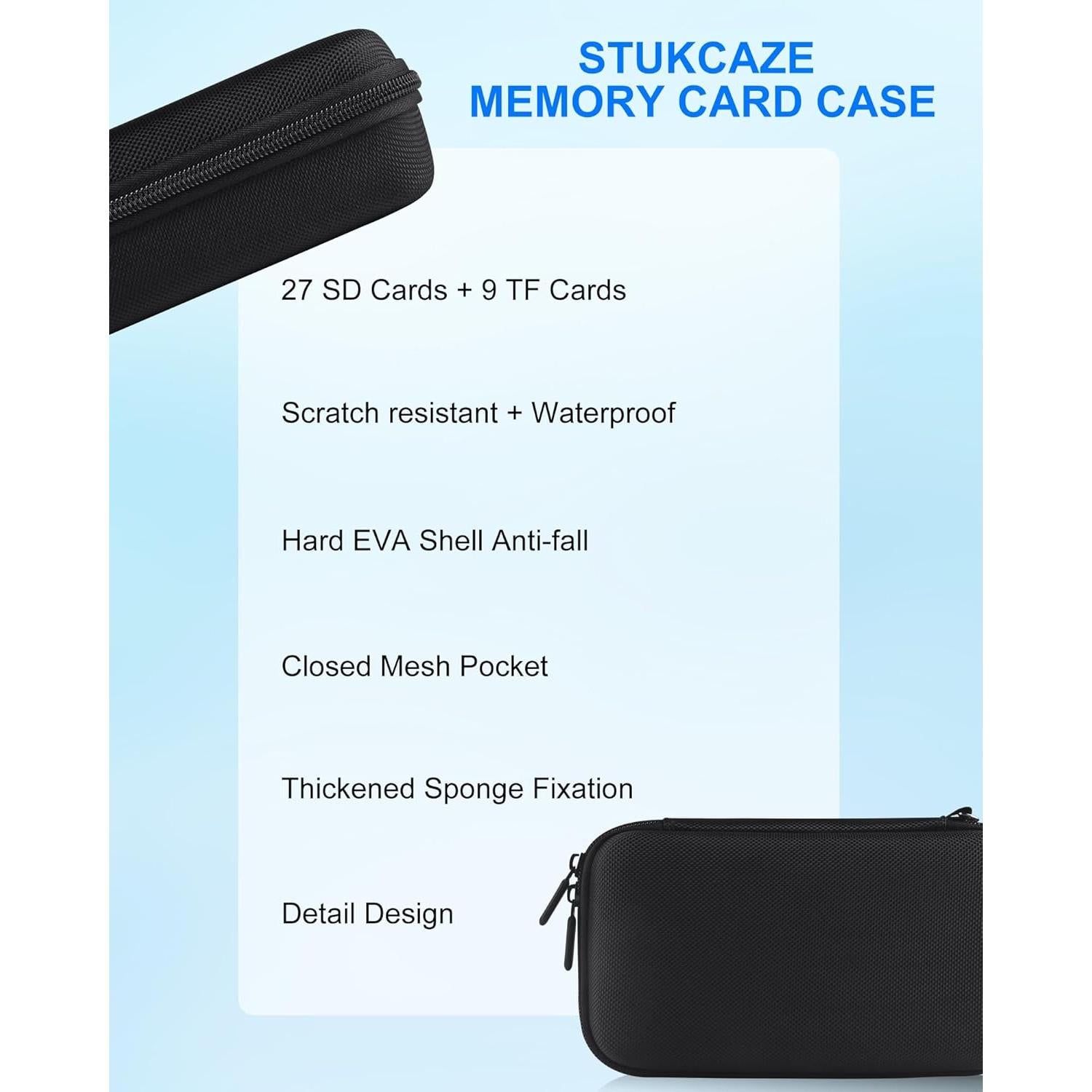 Funda para Tarjetas de Memoria Stukcaze - 36 Ranuras Impermeable