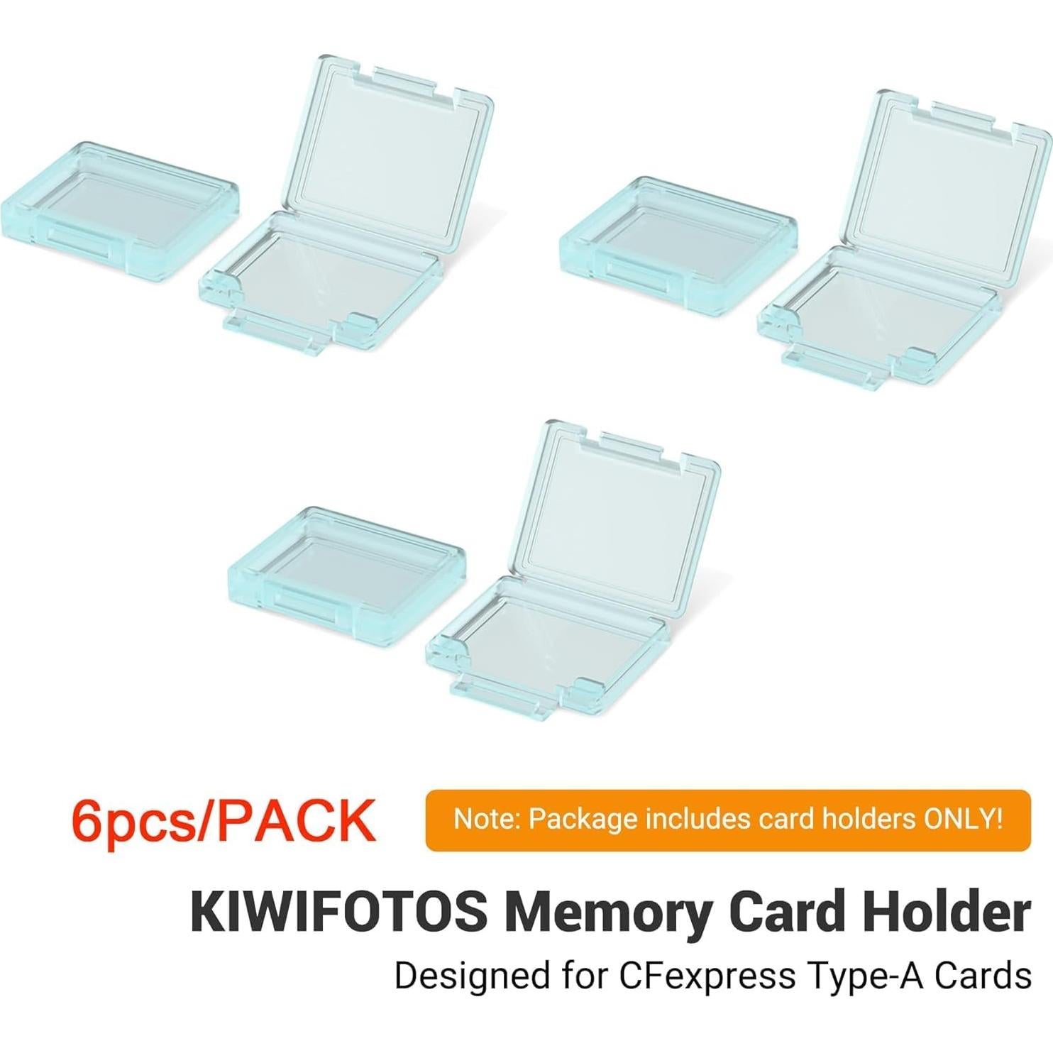 Soporte de Tarjeta de Memoria KIWIFOTOS CFA6 para 6 CFexpress Tipo-A