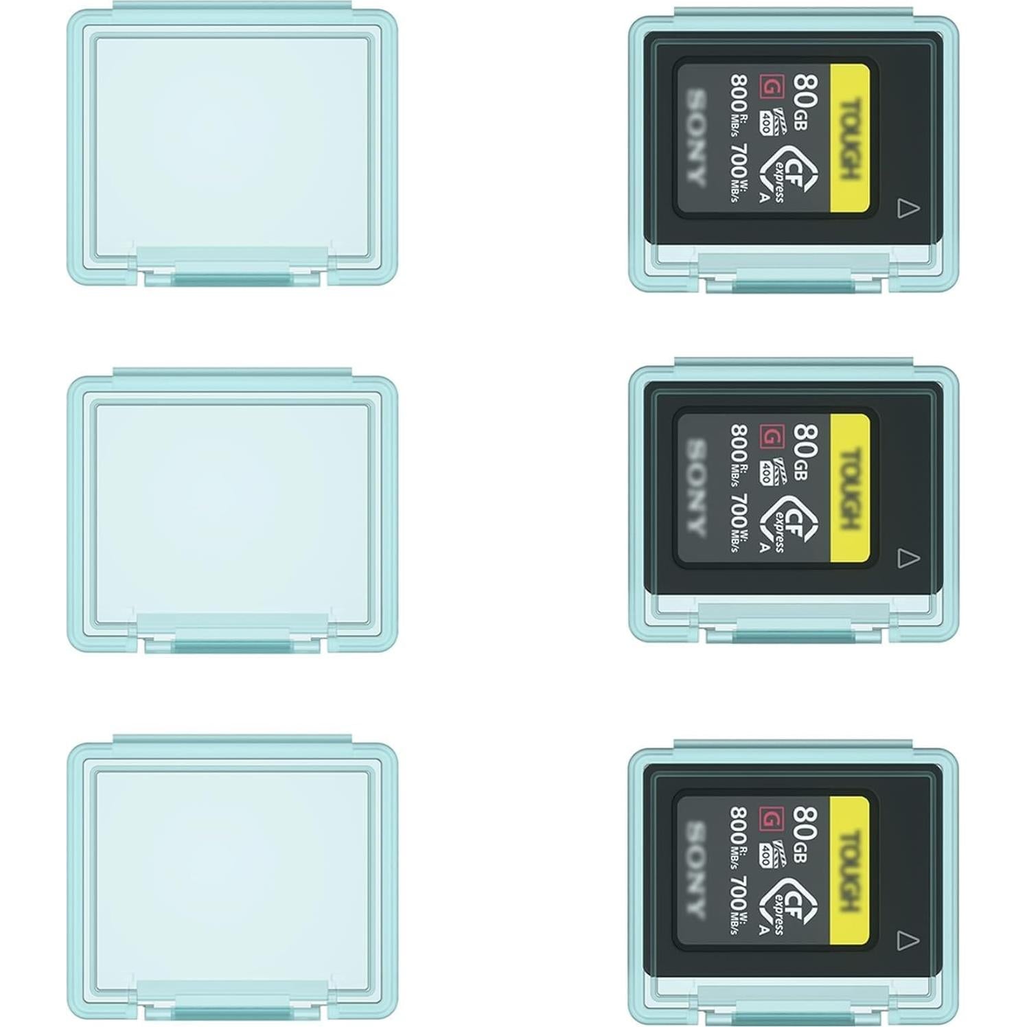 Soporte de Tarjeta de Memoria KIWIFOTOS CFA6 para 6 CFexpress Tipo-A