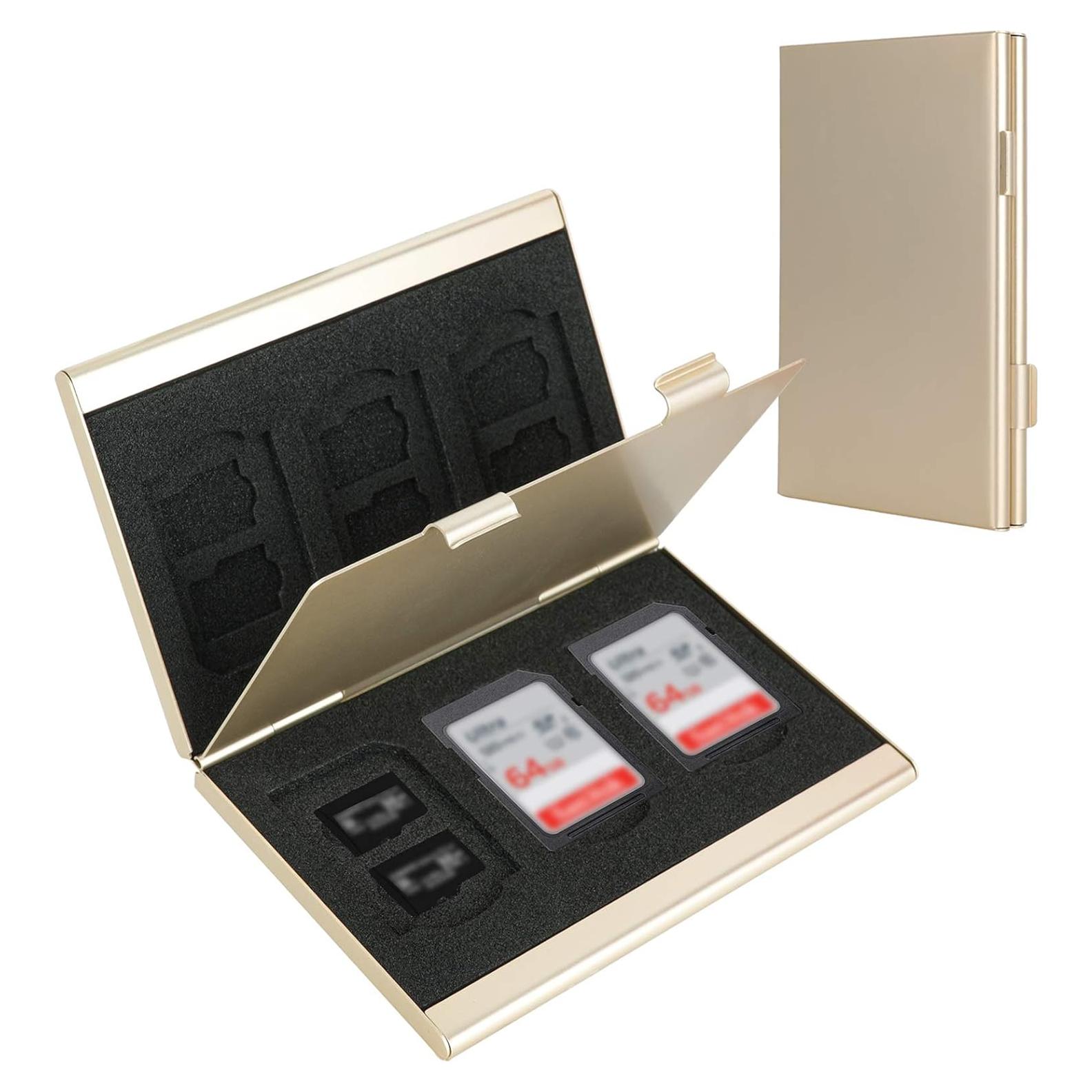 Estuche para Tarjetas SD y TF LAVILI Doble Capa Aluminio