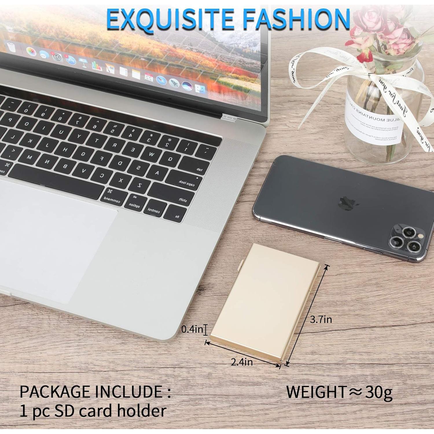 Estuche para Tarjetas SD y TF LAVILI Doble Capa Aluminio