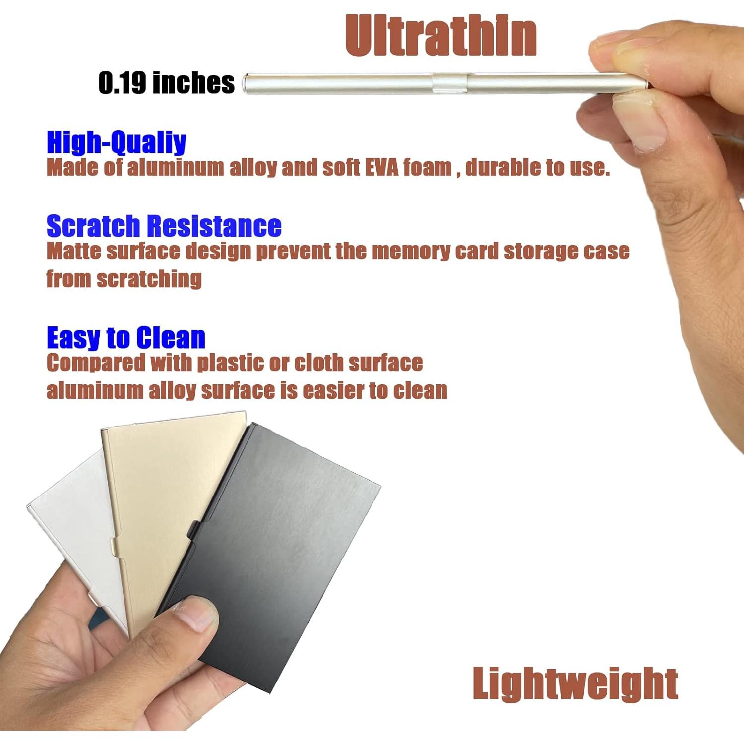 Caja Portátil para 12 Tarjetas Micro SD JAKENHAM Dorada