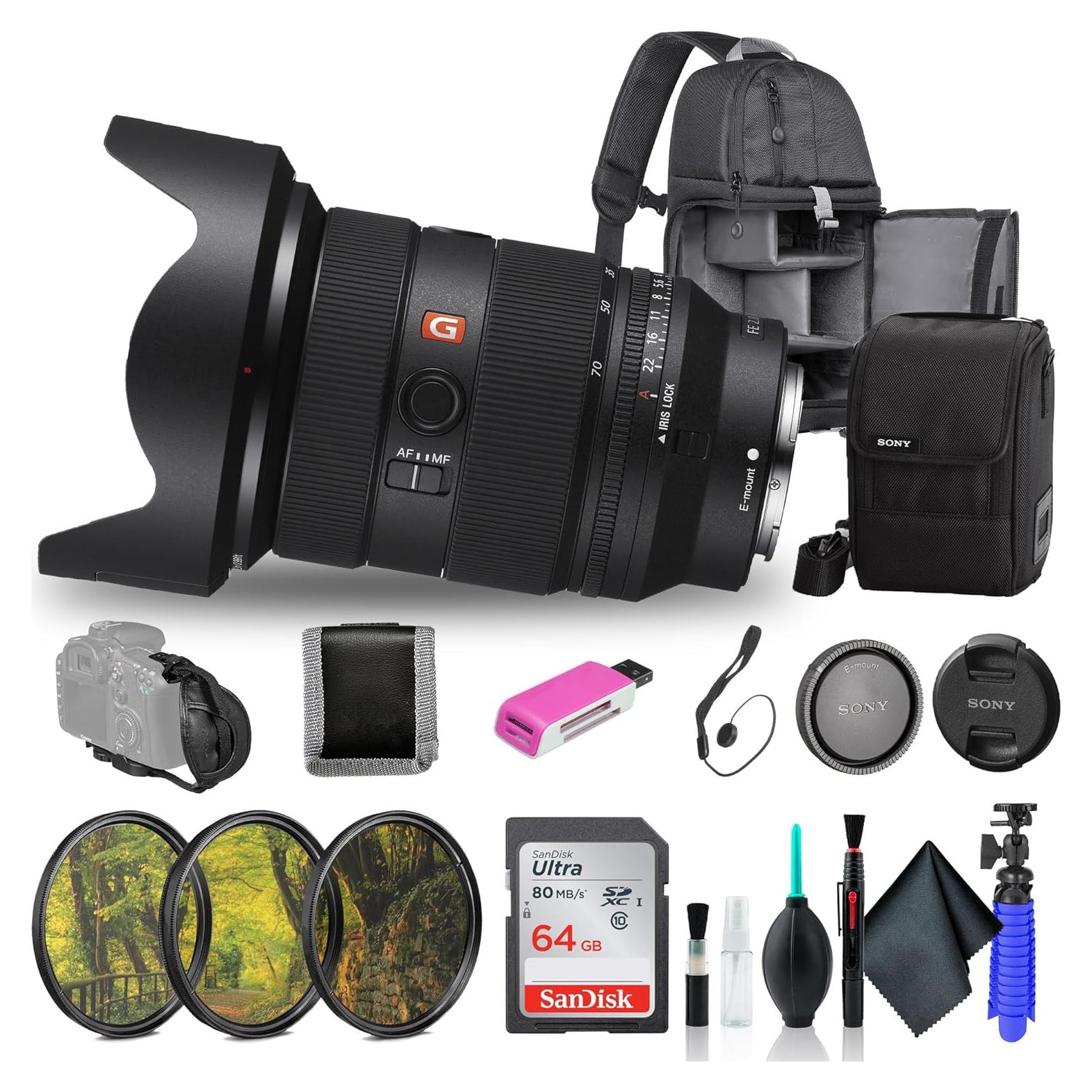 Lente Sony FE 24-70mm f/2.8 GM II + Accesorios Completo