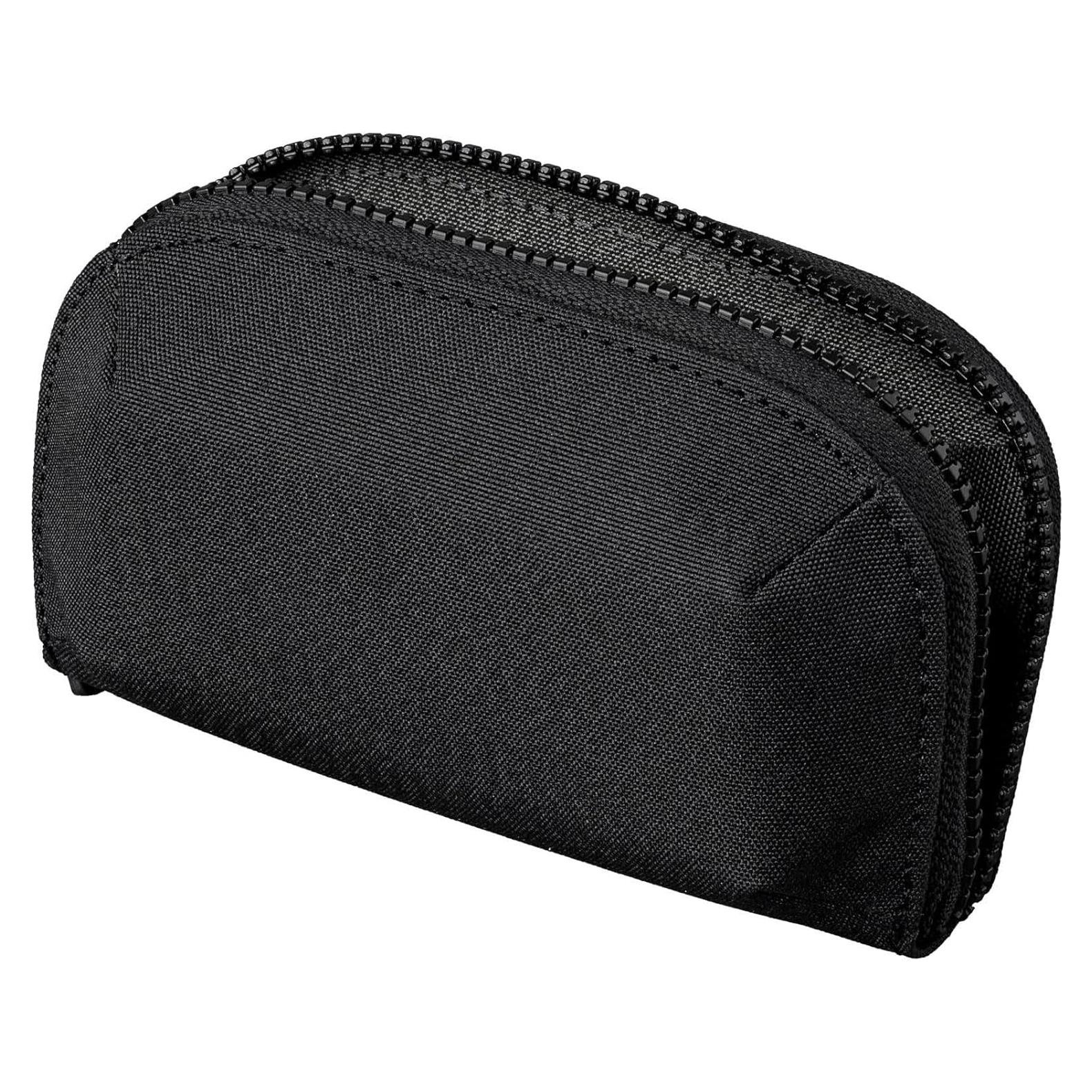 Cartera Compacta ALPAKA Hub Zip Pocket Negro 300D - Monedero con Cremallera para 30 Tarjetas