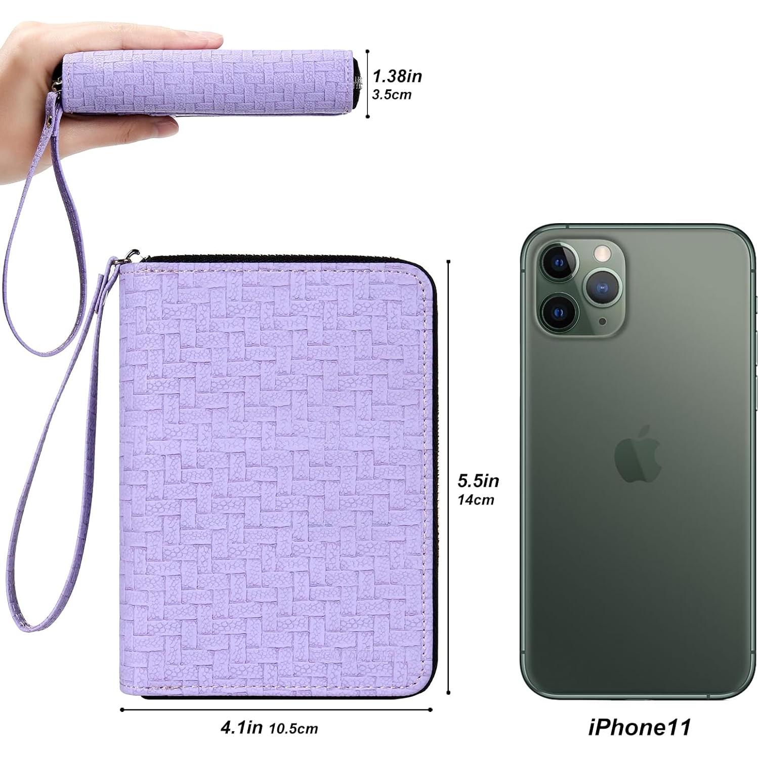 Cartera EcoVision RFID para Tarjetas de Crédito Lila 24 Slots