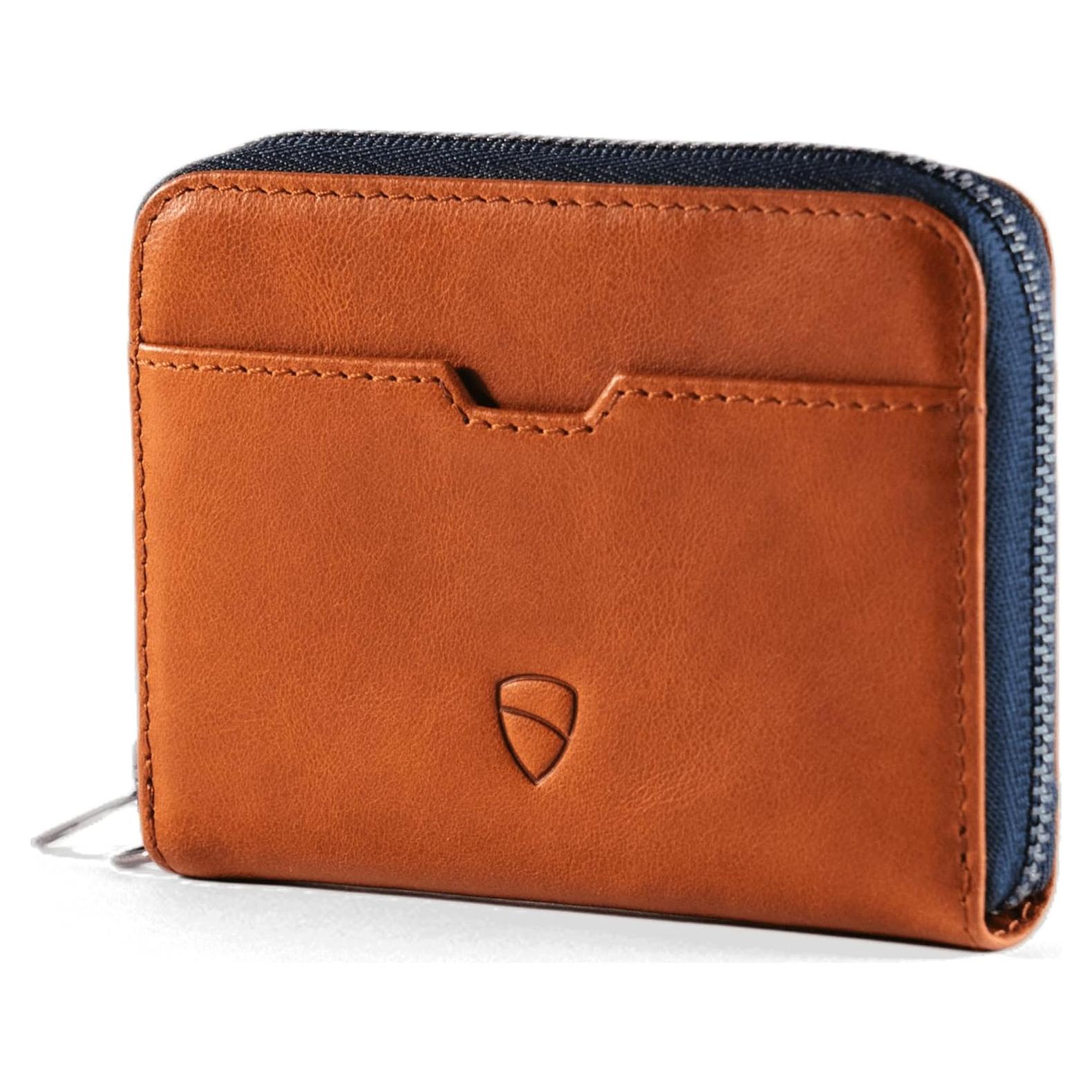 Billetera de cuero Vaultskin Mayfair con bloqueo RFID - 10.5x7.9cm