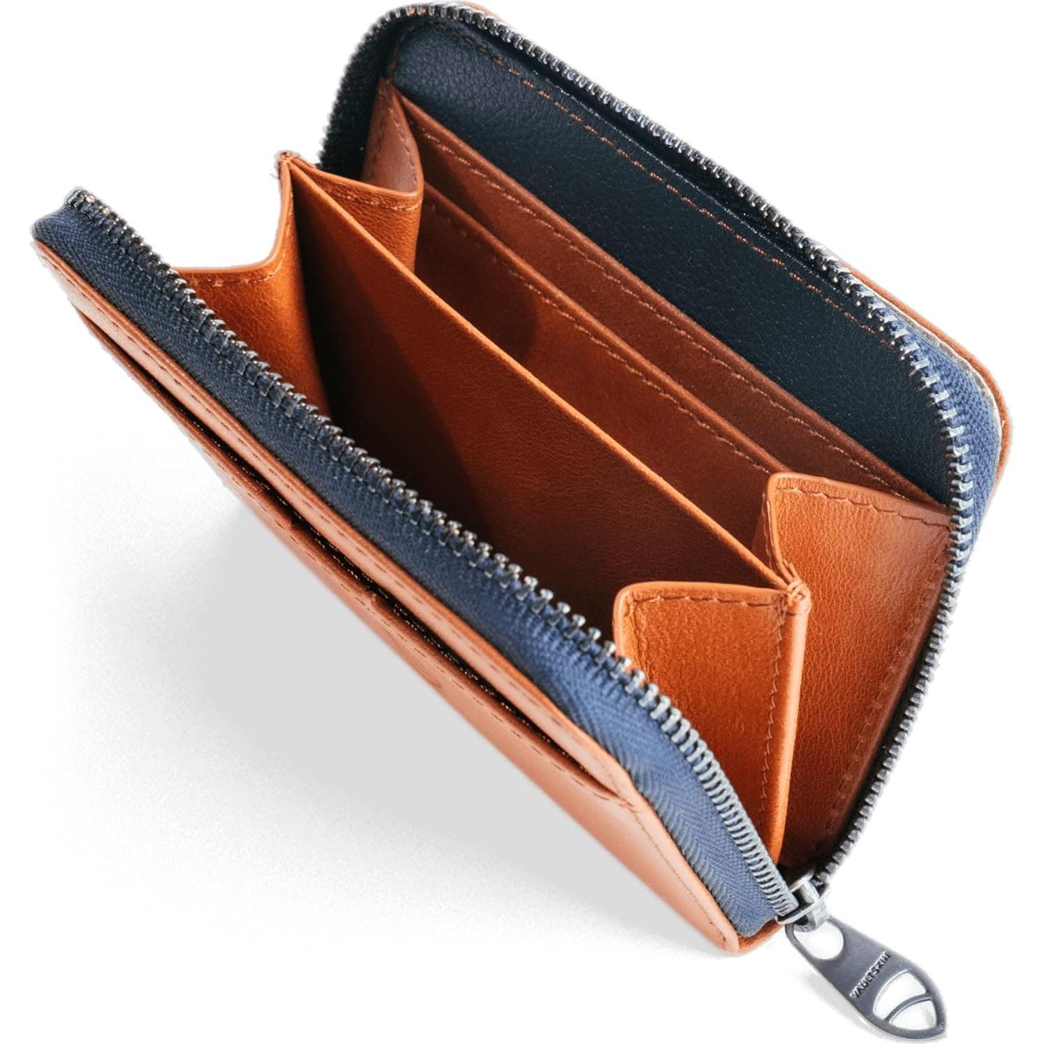 Billetera de cuero Vaultskin Mayfair con bloqueo RFID - 10.5x7.9cm