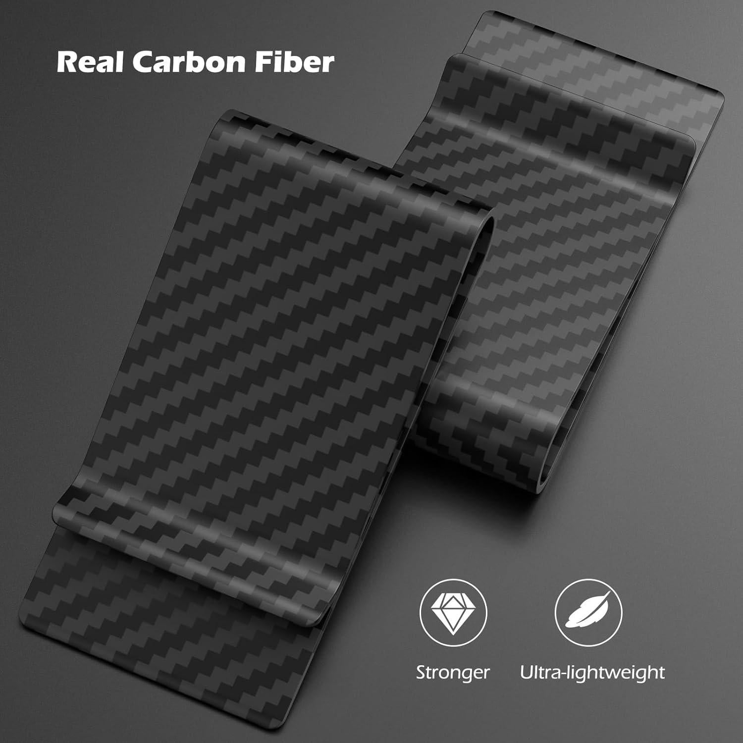 Clip de Dinero Travelambo de Fibra de Carbono Minimalista