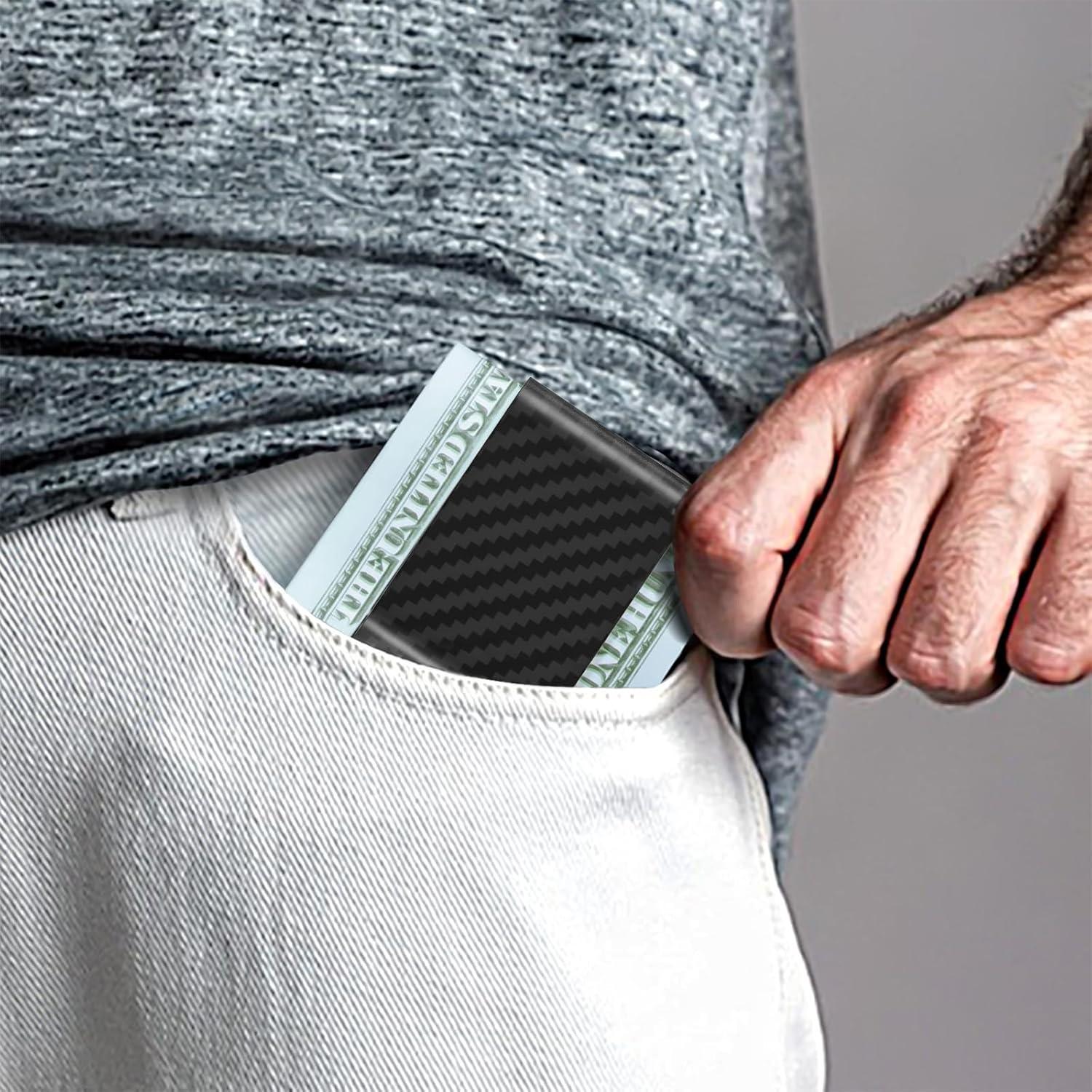 Clip de Dinero Travelambo de Fibra de Carbono Minimalista