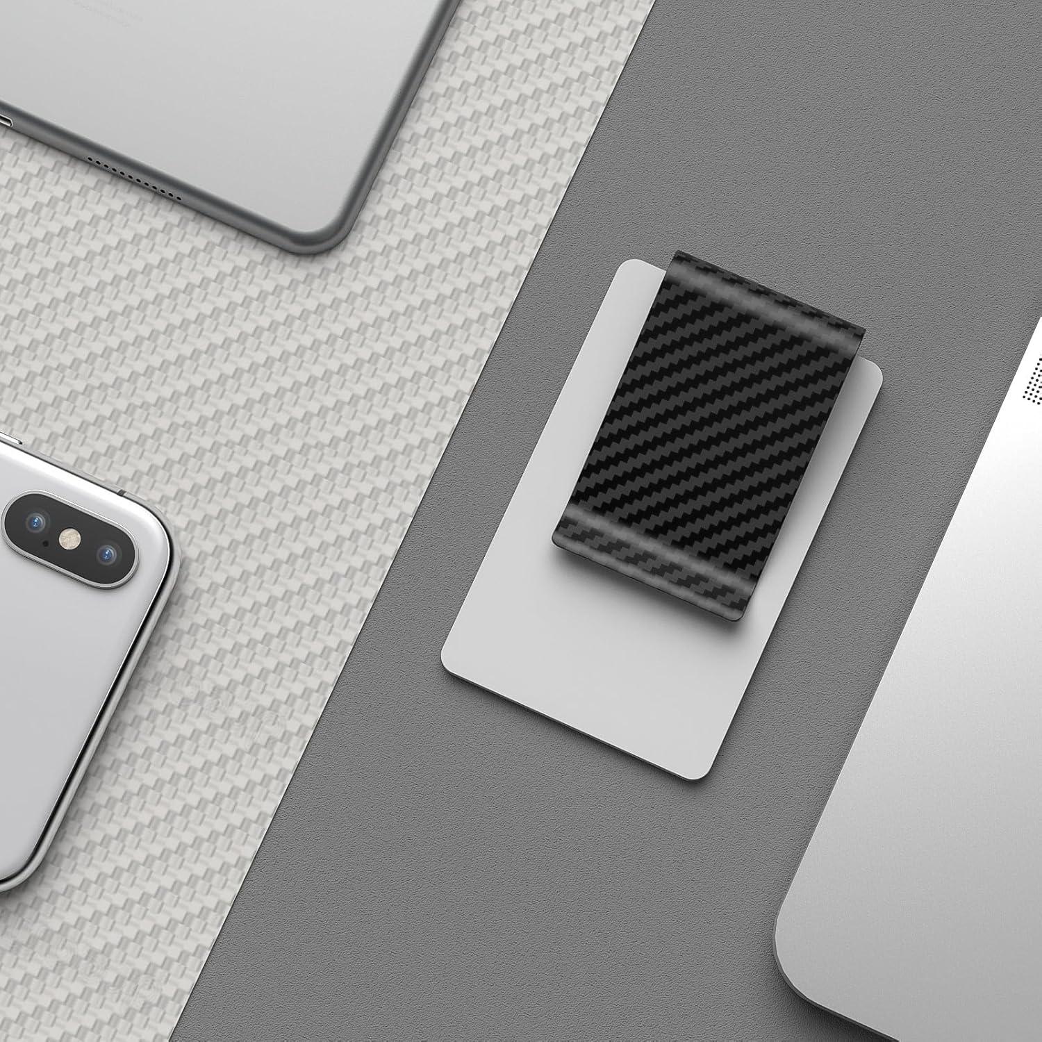 Clip de Dinero Travelambo de Fibra de Carbono Minimalista