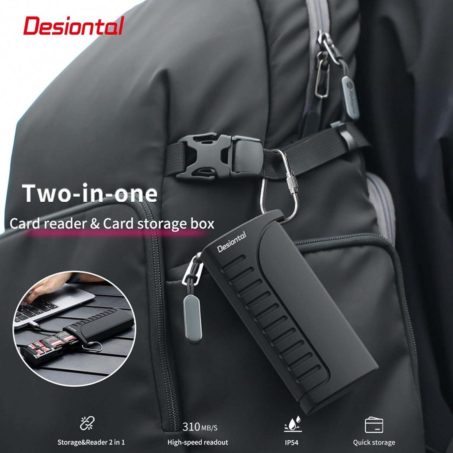 Funda Lector de Tarjetas SD TF Desiontal DK10PRO Impermeable