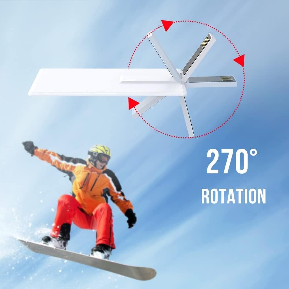 KEXIN Paquete de 20 Unidades USB 2GB Tarjeta de Crédito Blanca