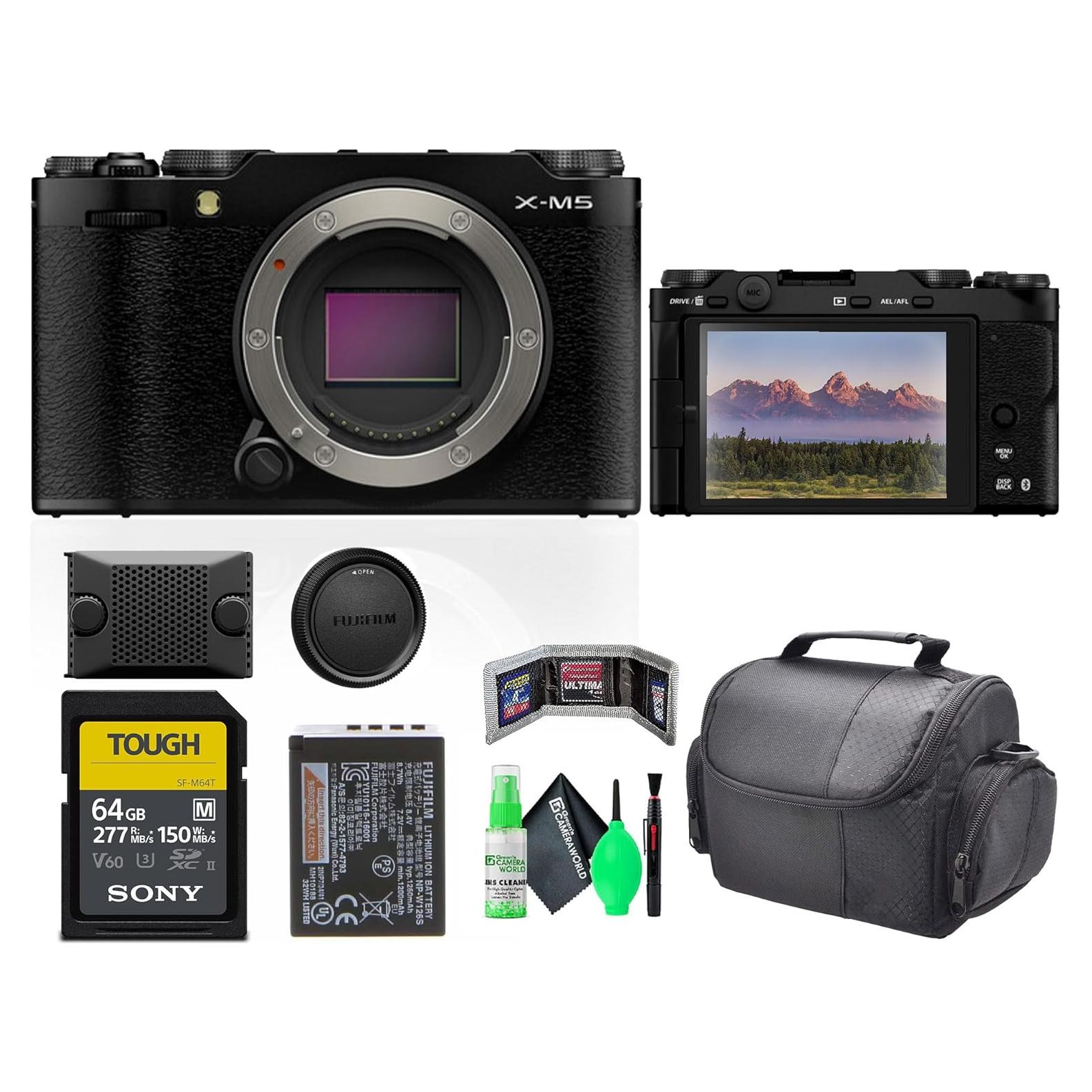 Cámara Digital Sin Espejo Fujifilm X-M5 Negra + Accesorios