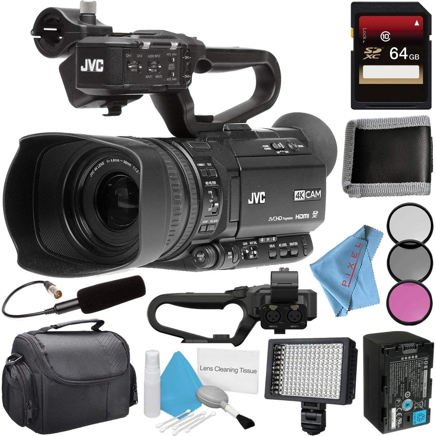 Cámara de Video Streaming JVC GY-HM250 UHD 4K + Accesorios